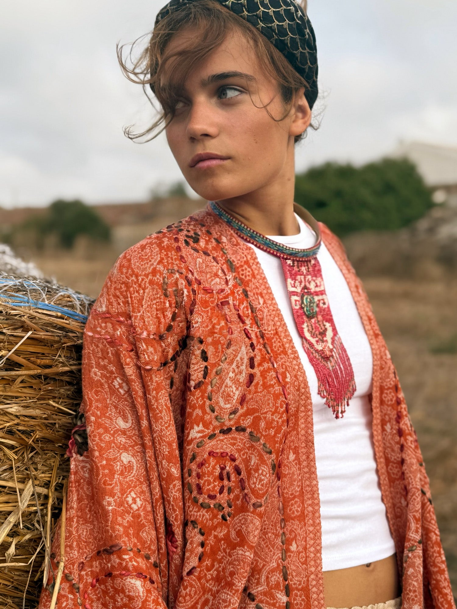Amoha Poncho Orange