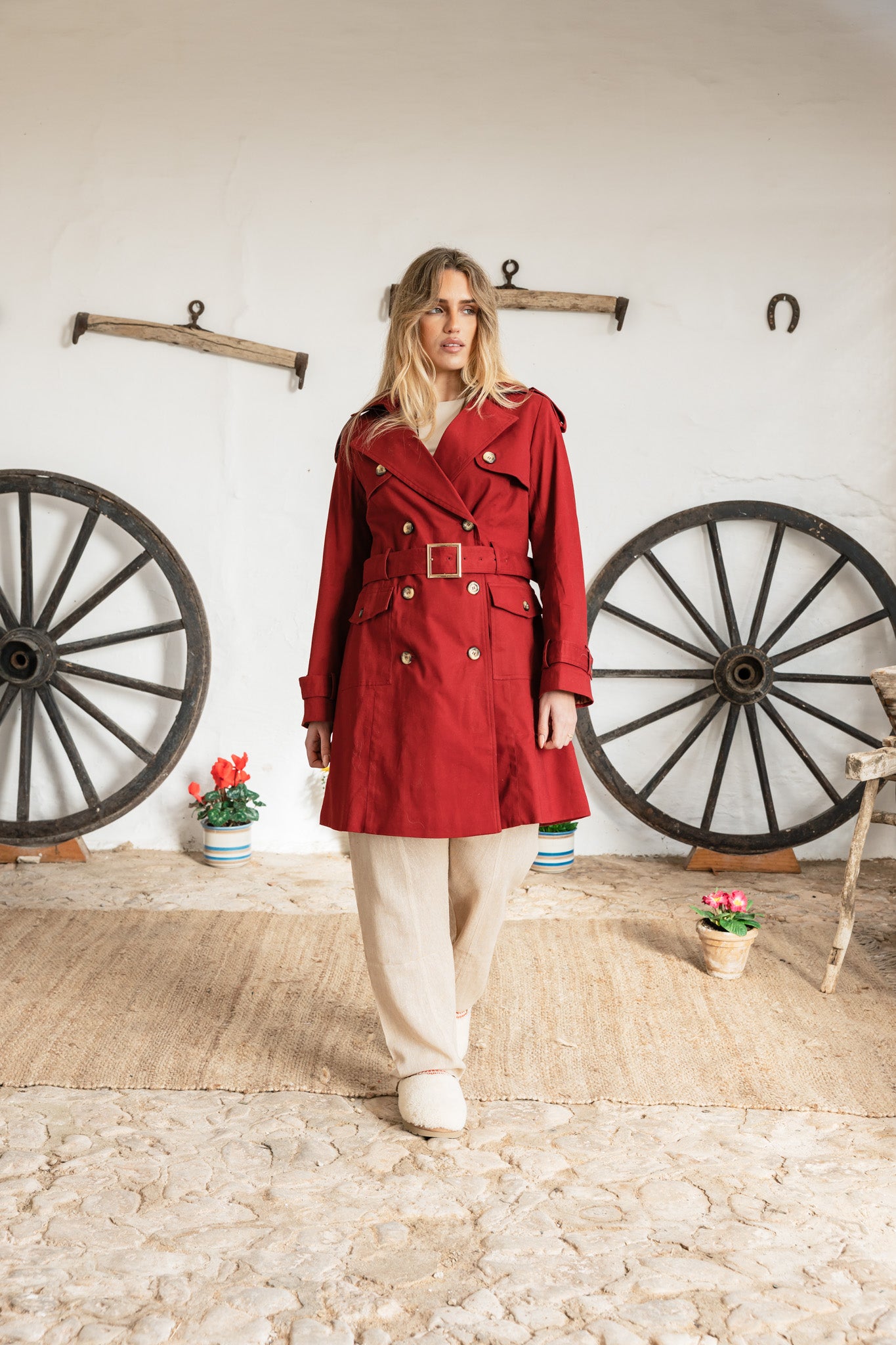 Tramontana Gabardina Oversize Plain