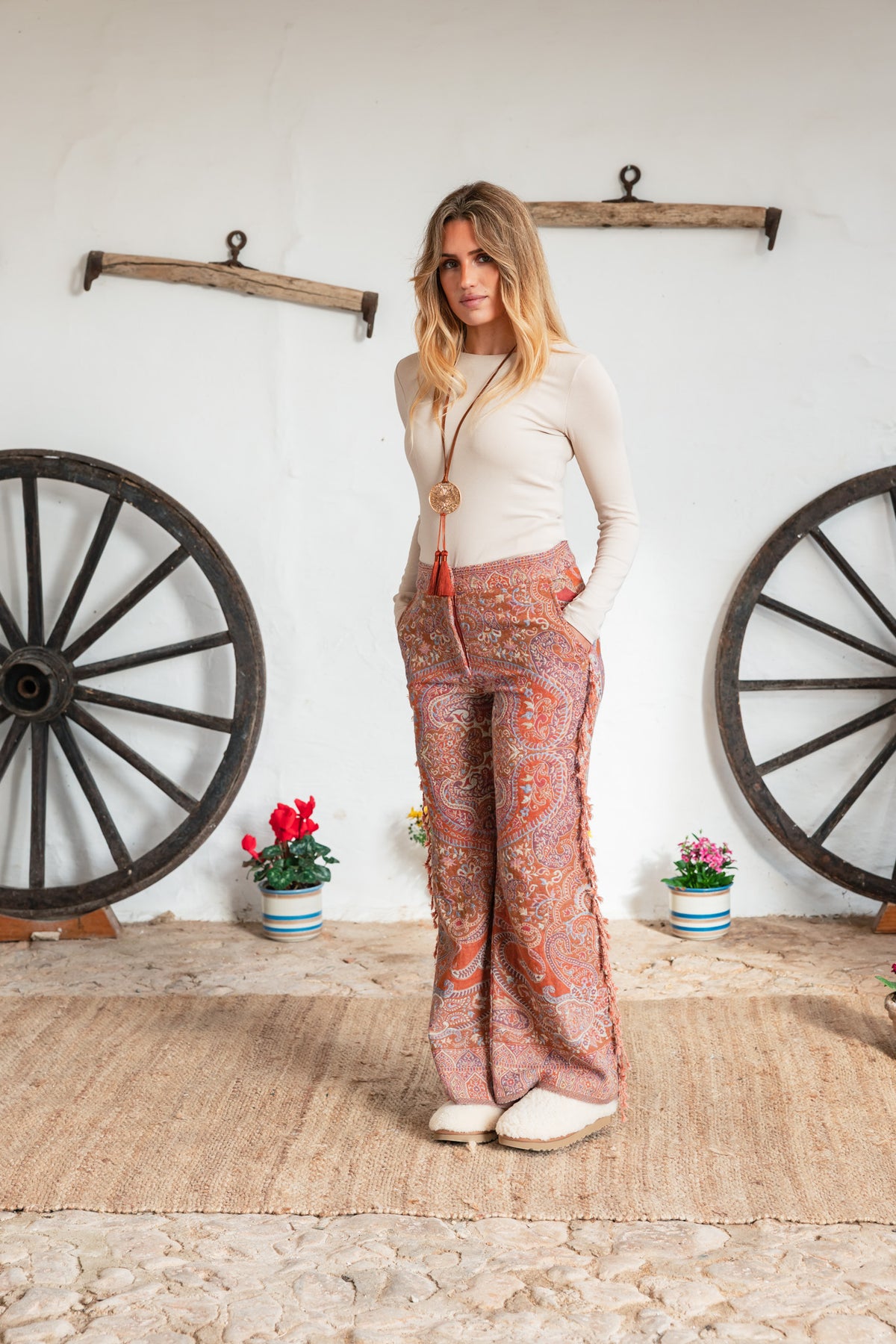 Sa Mesquida Pants Wool 100%