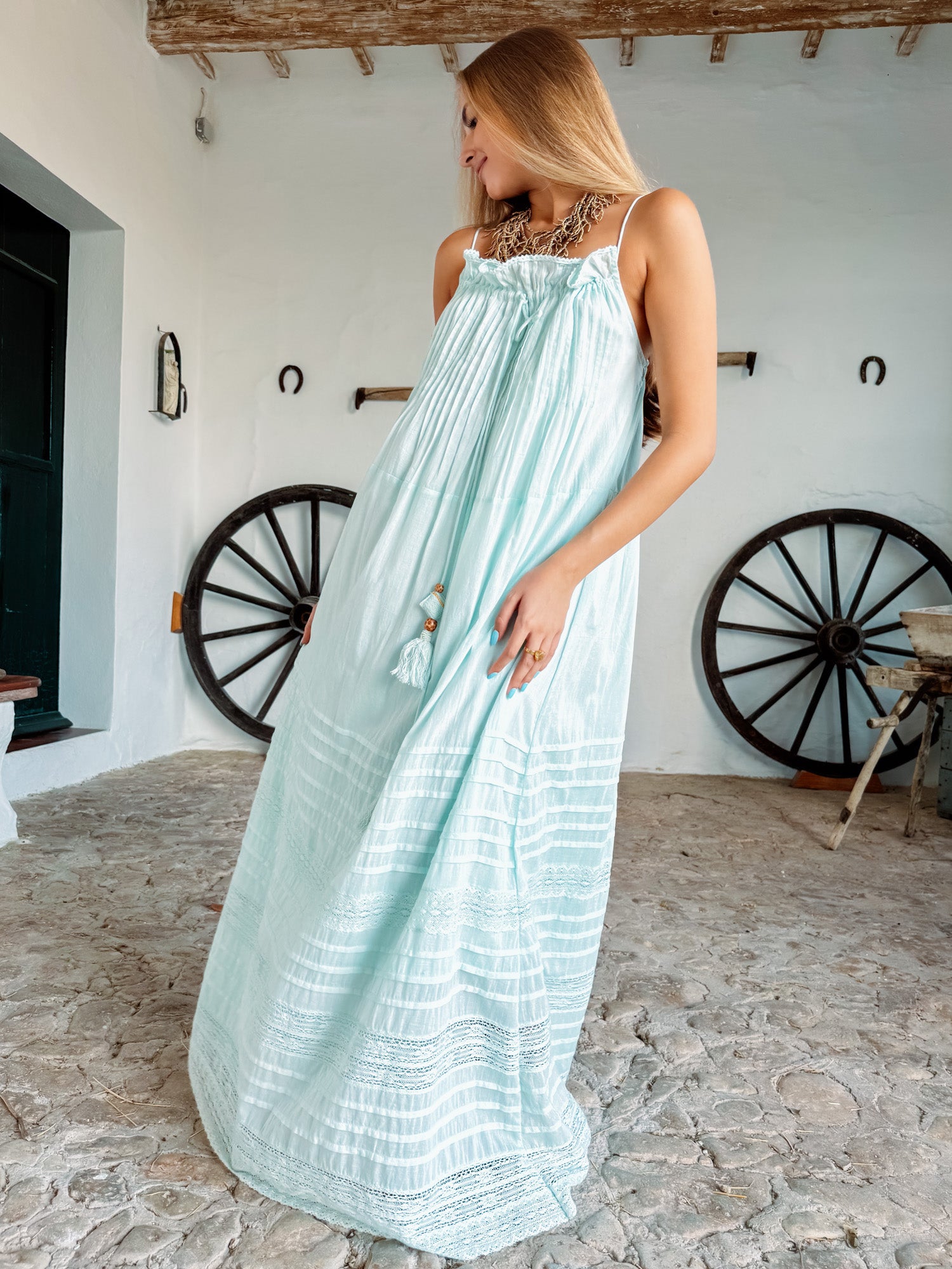 Favaritx Long Dress Blue