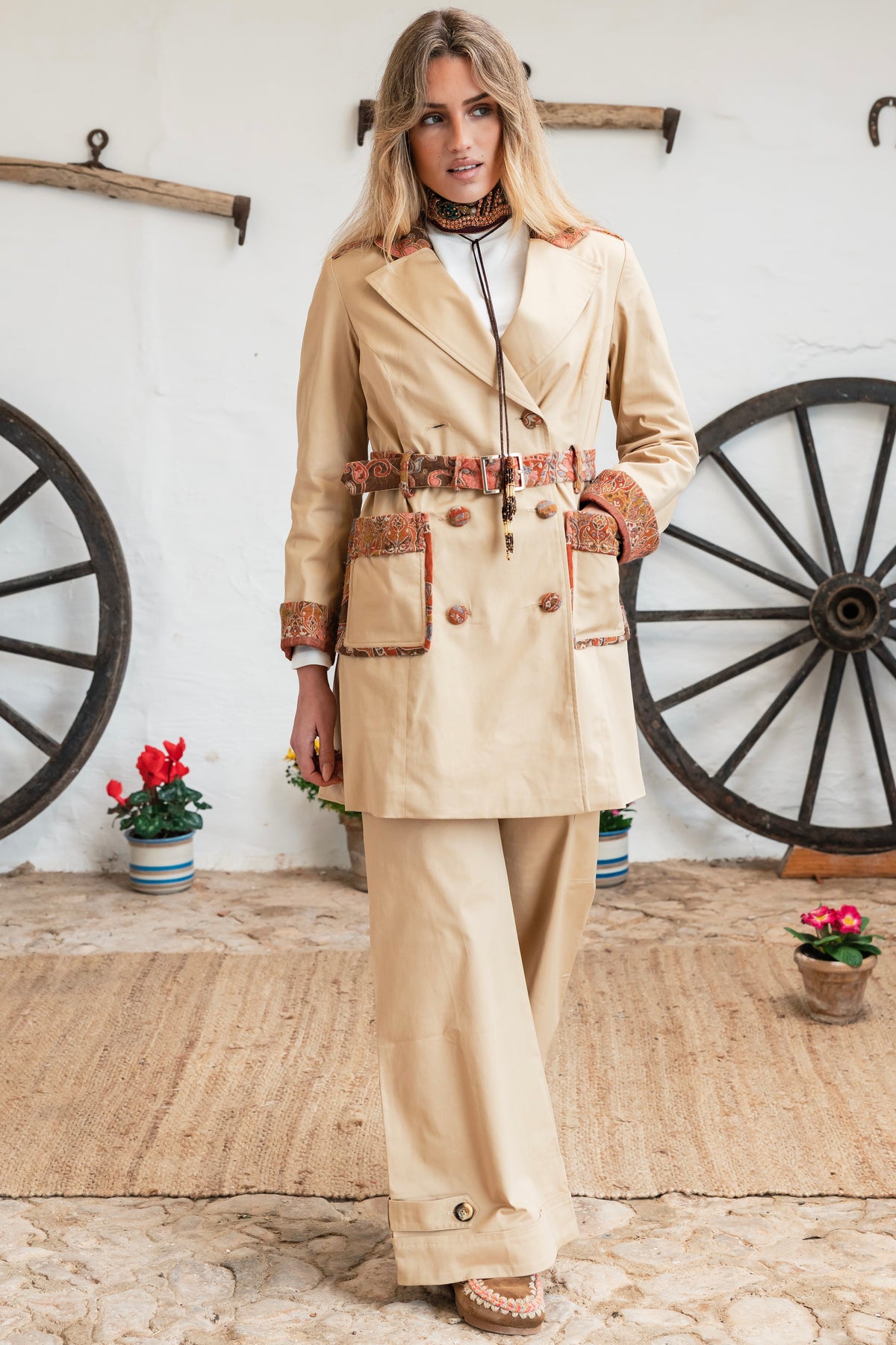 Tramontana Gabardina & Wool Cream
