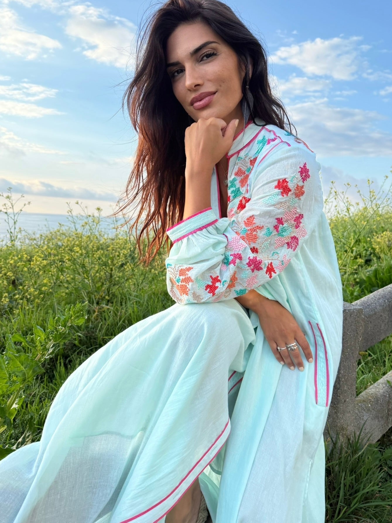 Pregonda Long Jacket-Dress Blue