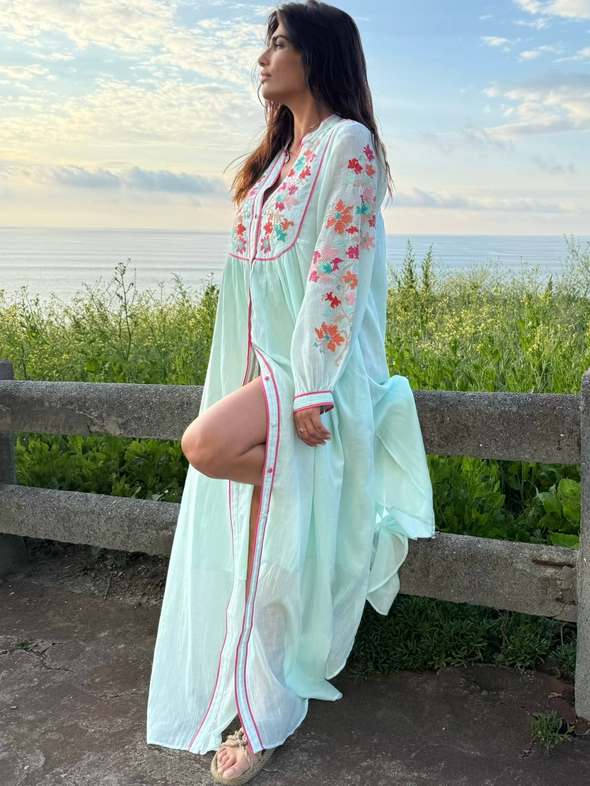 Pregonda Long Jacket-Dress Blue