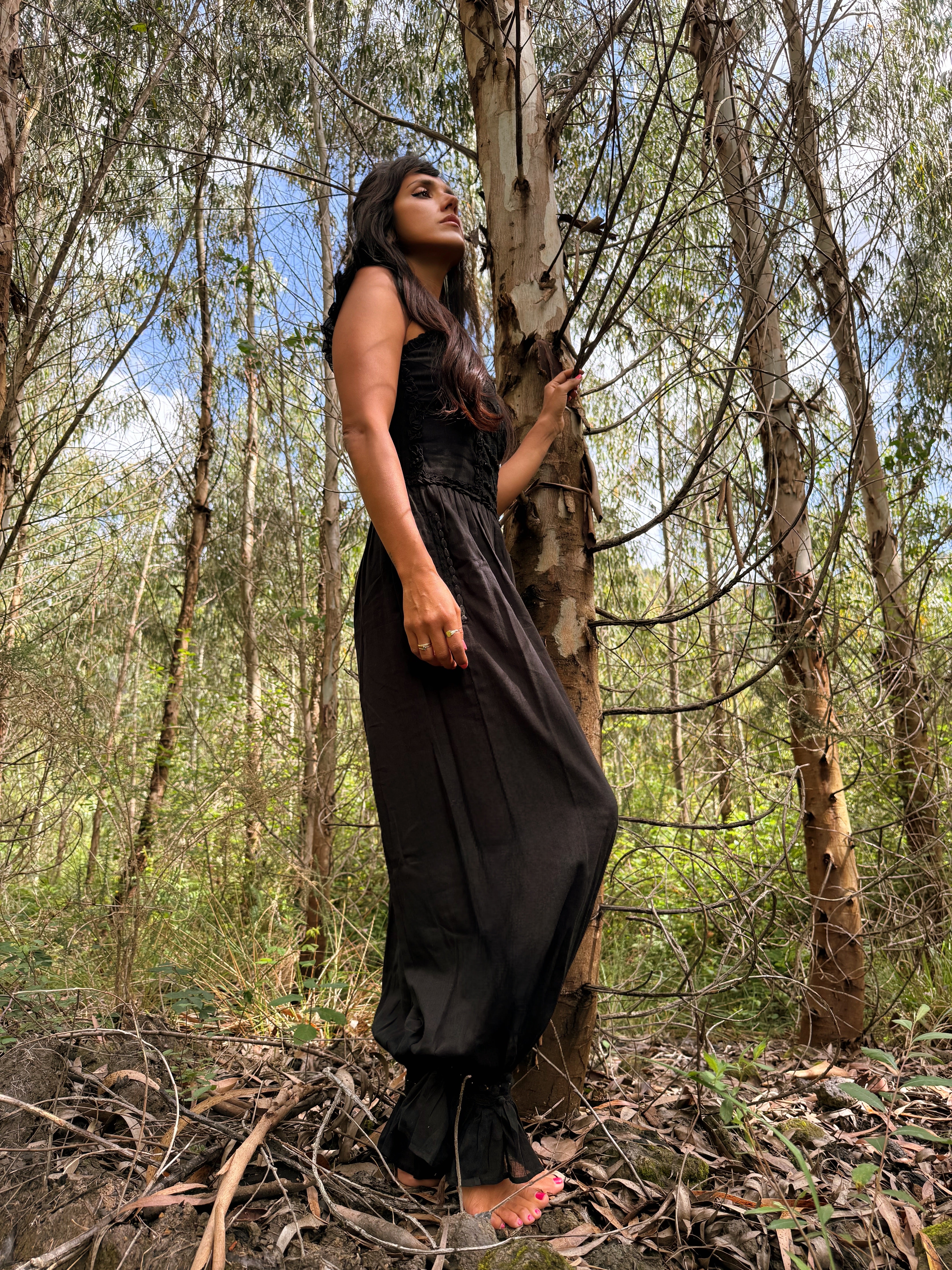 Alaior Long Dress Black