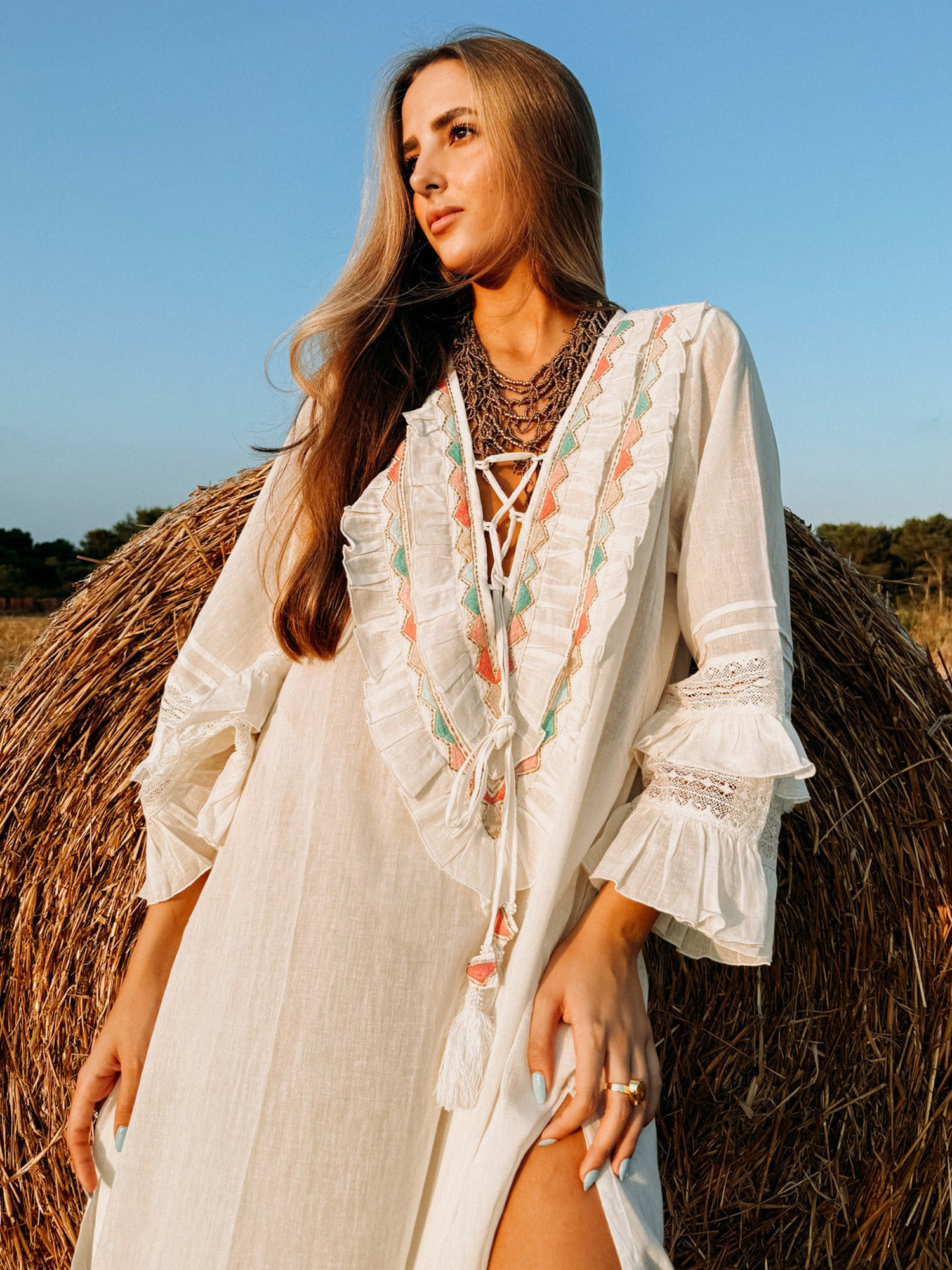 Mitjana Long Dress Cream