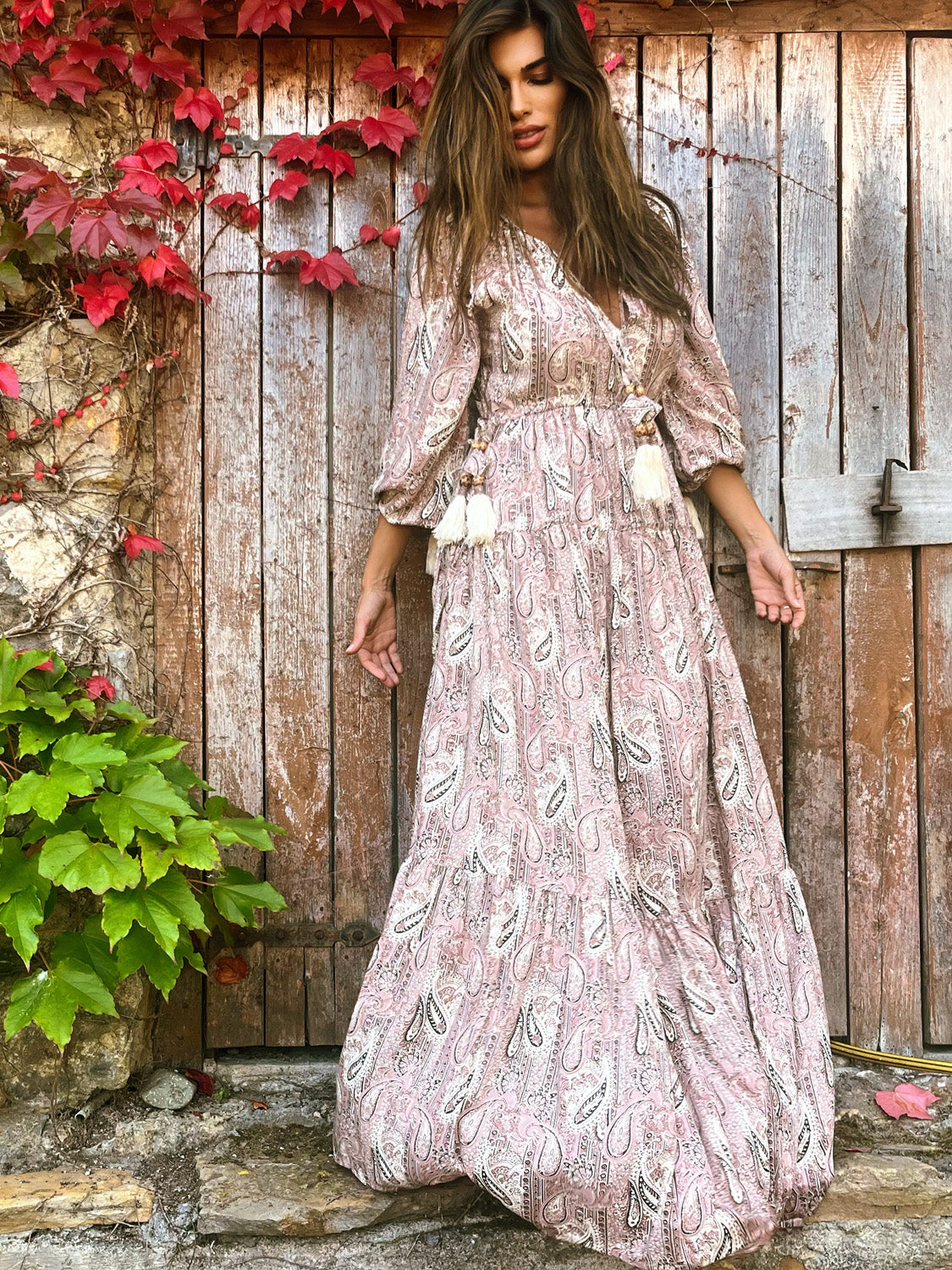Asha Long Dress Cream