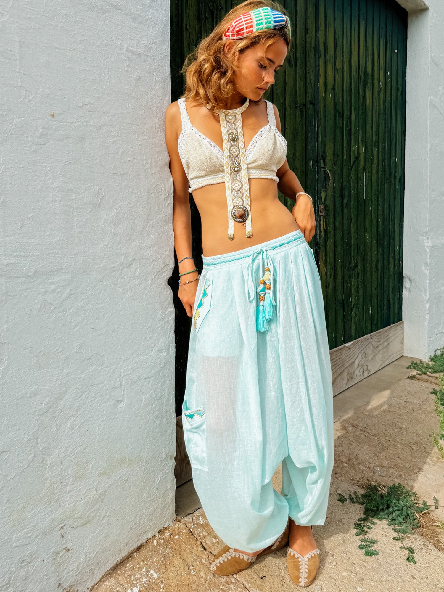 Son Bou Harem Pants Blue