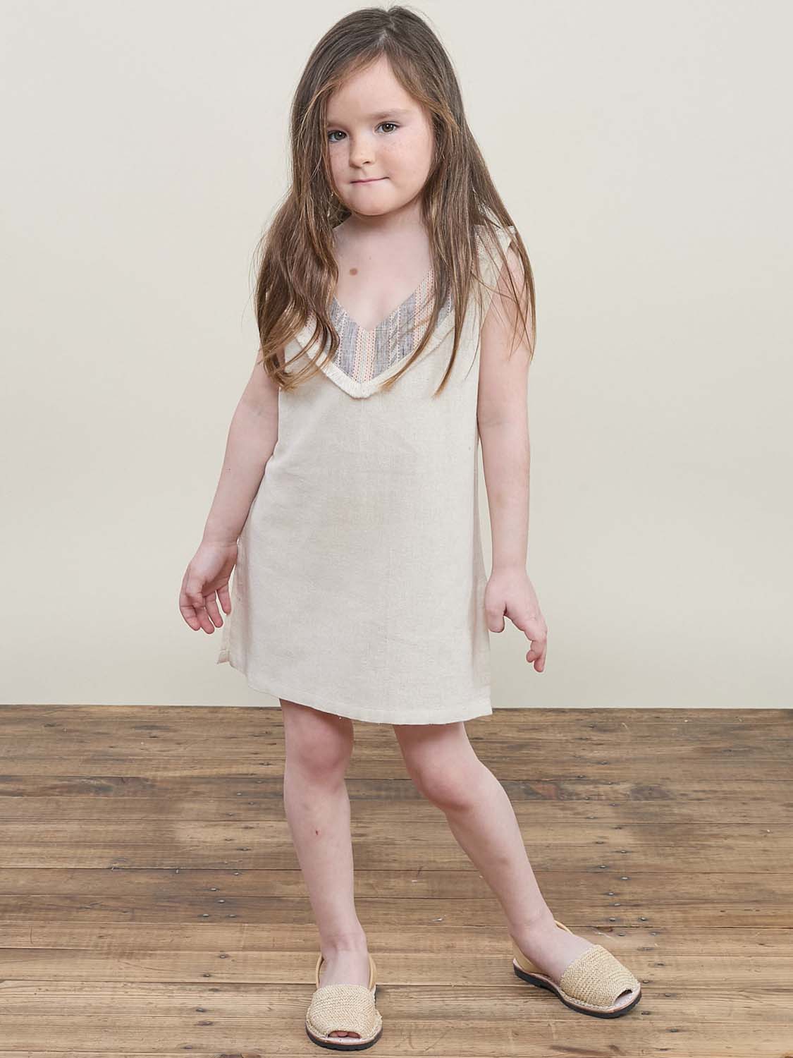 Tawang Dress Kids Cream