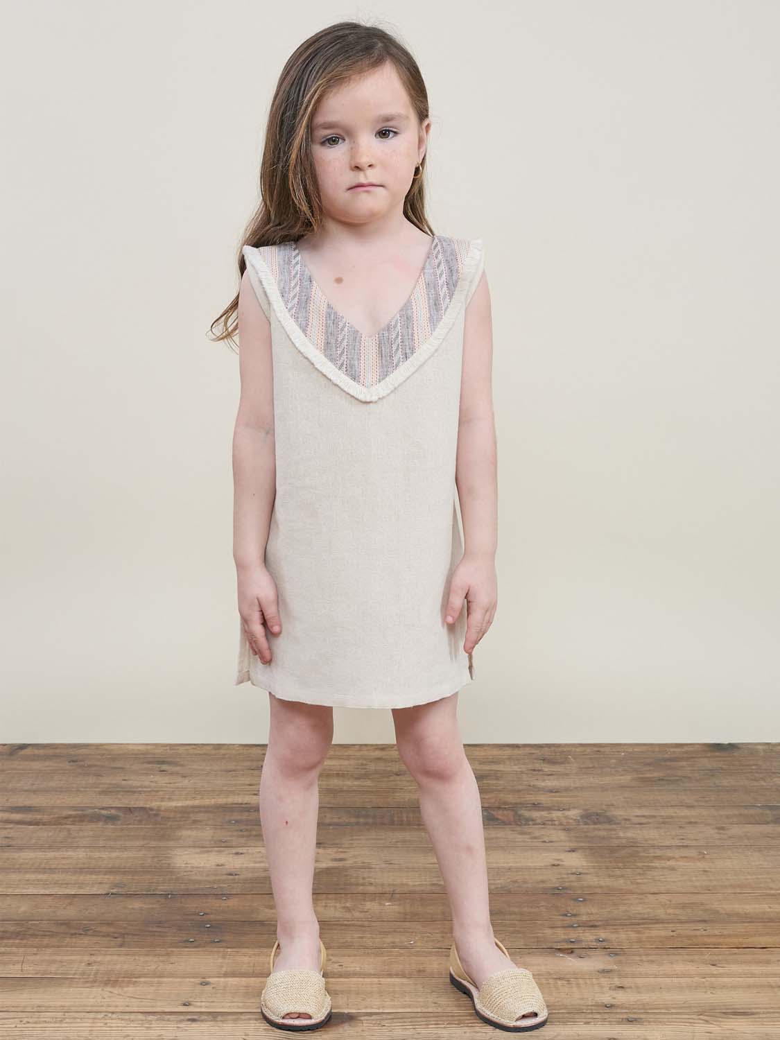 Tawang Dress Kids Cream