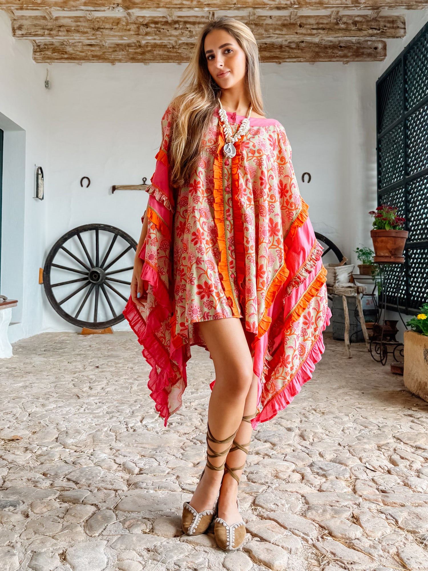 Artrutx Kaftan Floral Pink
