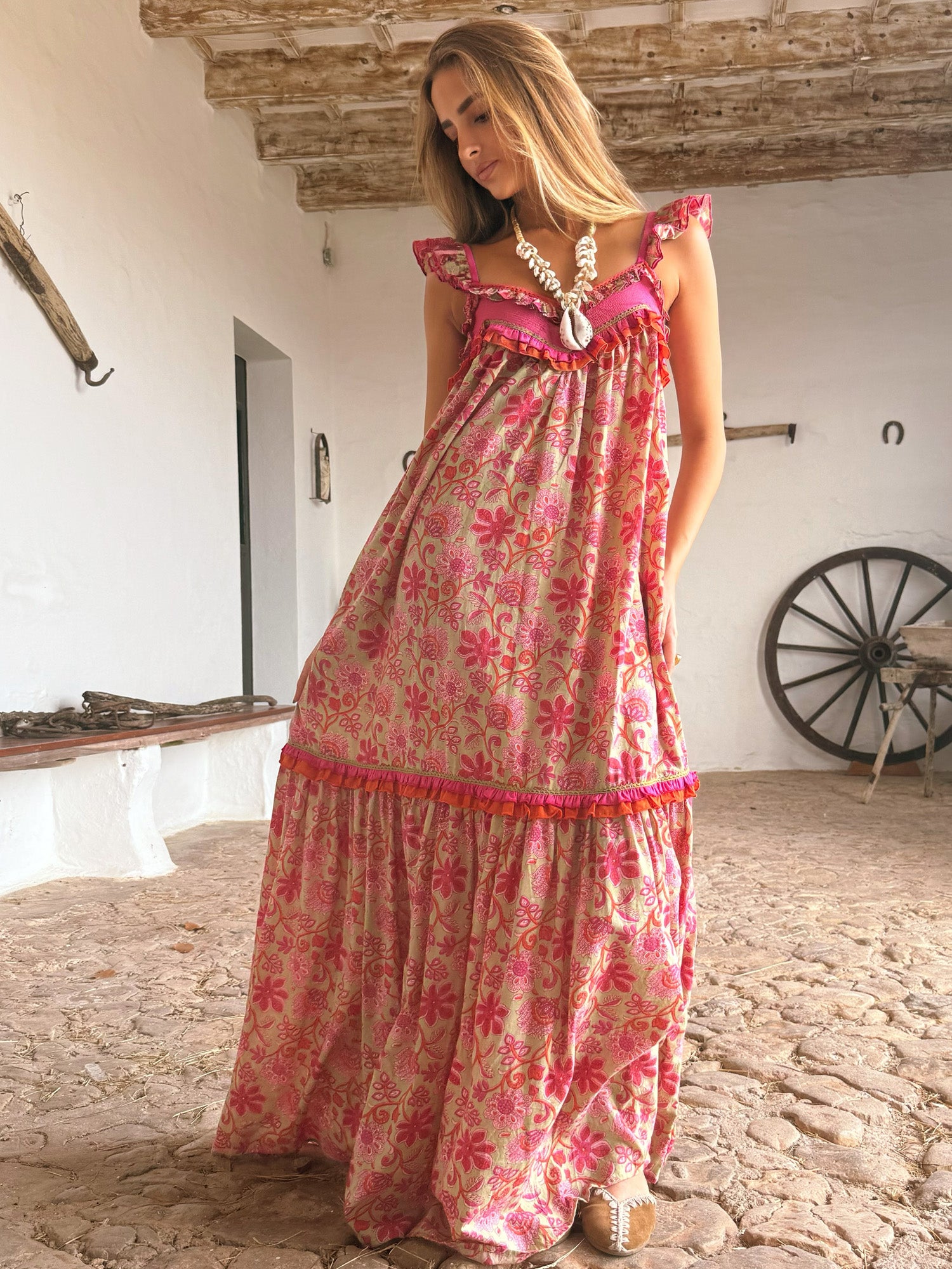 Artrutx Dress Floral Pink (B2B)