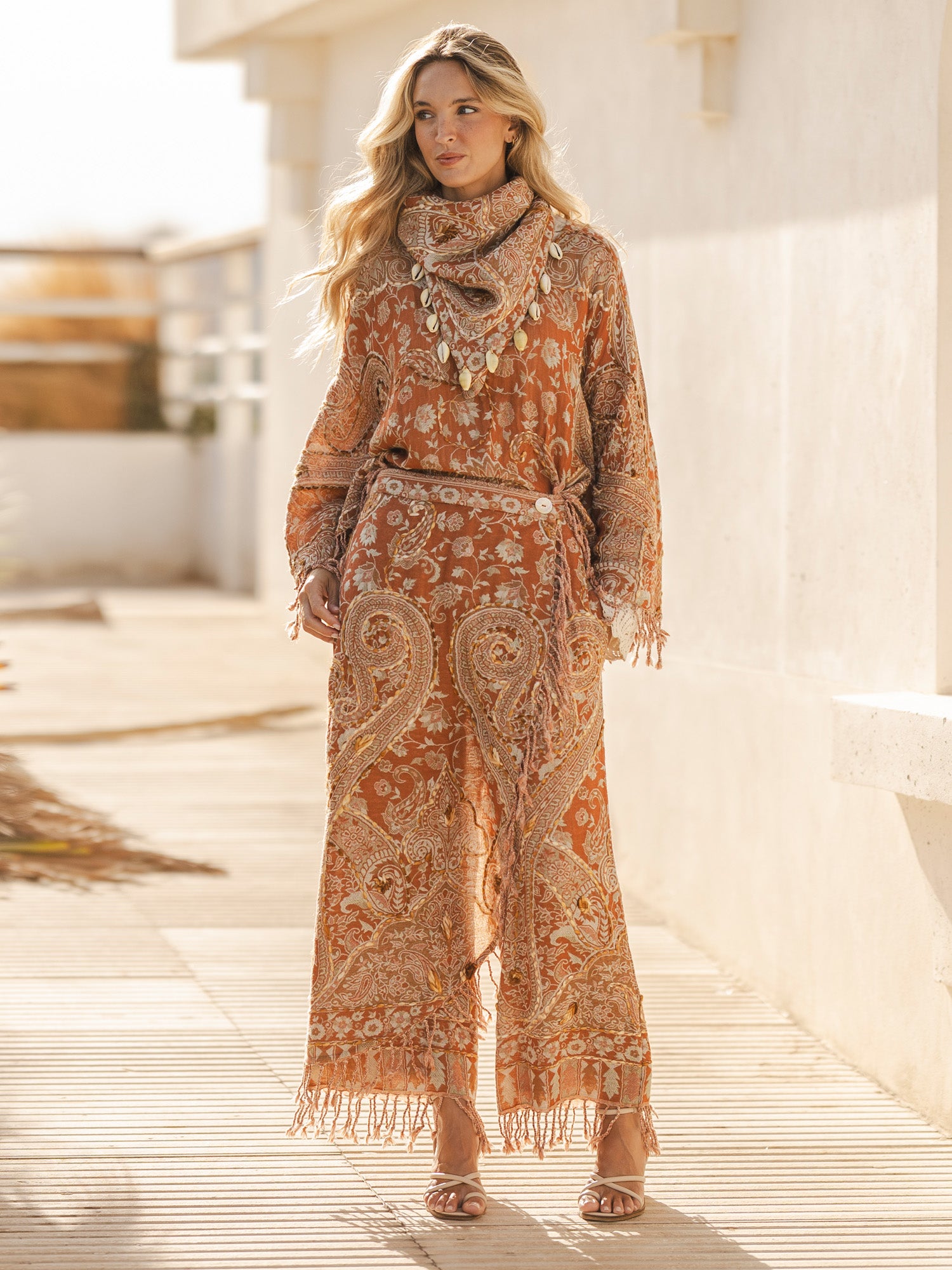 Skirt-Pants Mahir Orange by Cris Mata