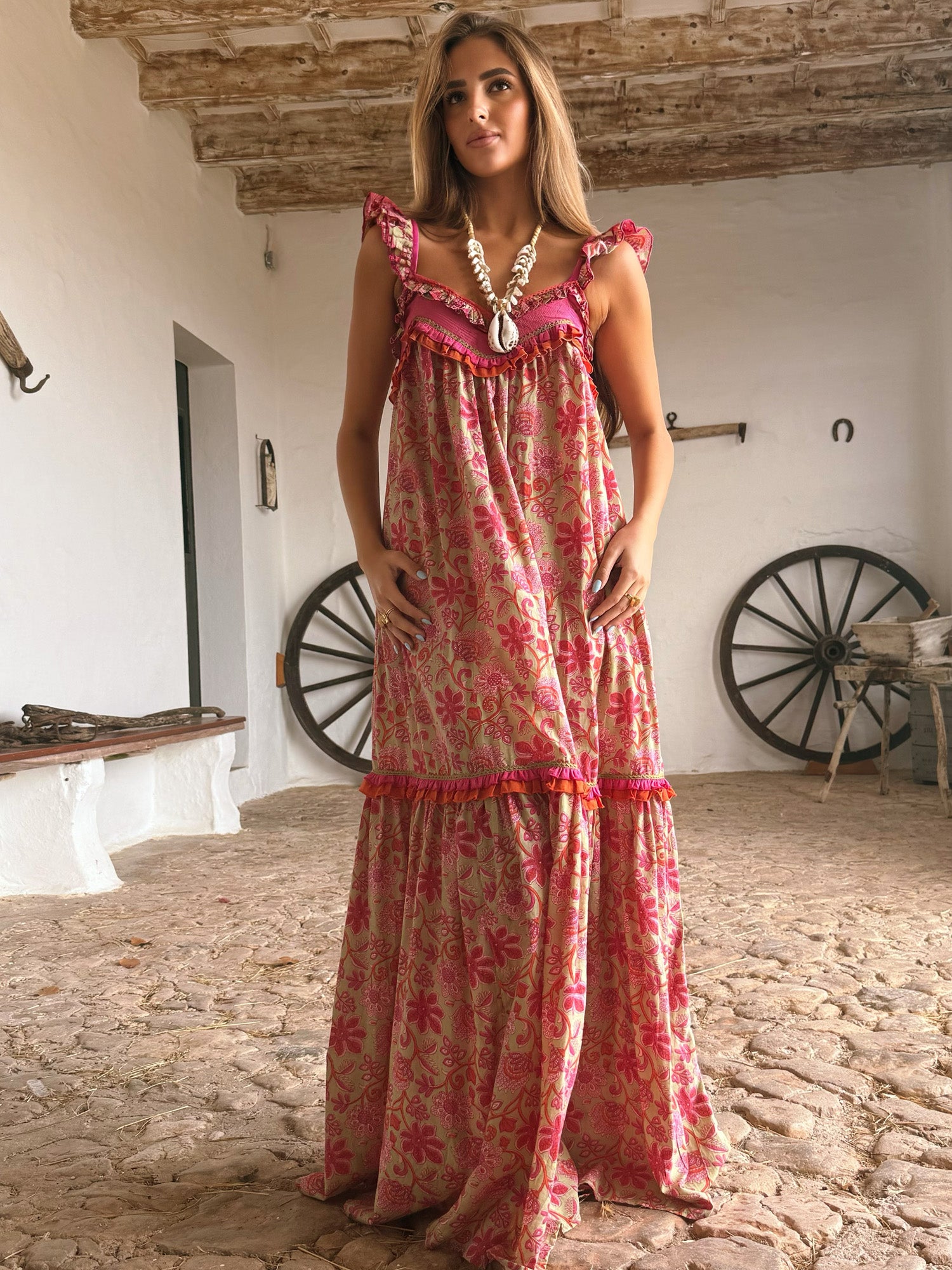 Artrutx Dress Floral Pink (B2B)