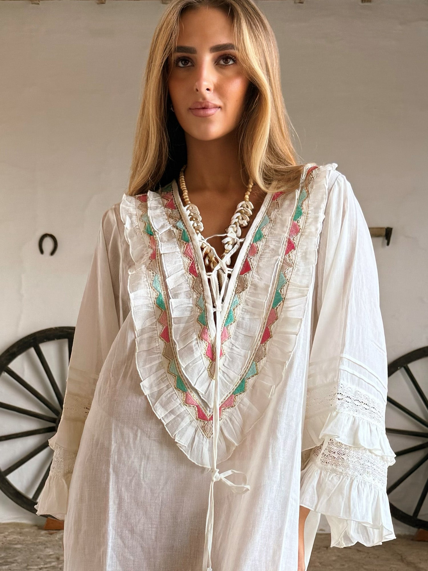 Mitjana Long Dress Cream (B2B)