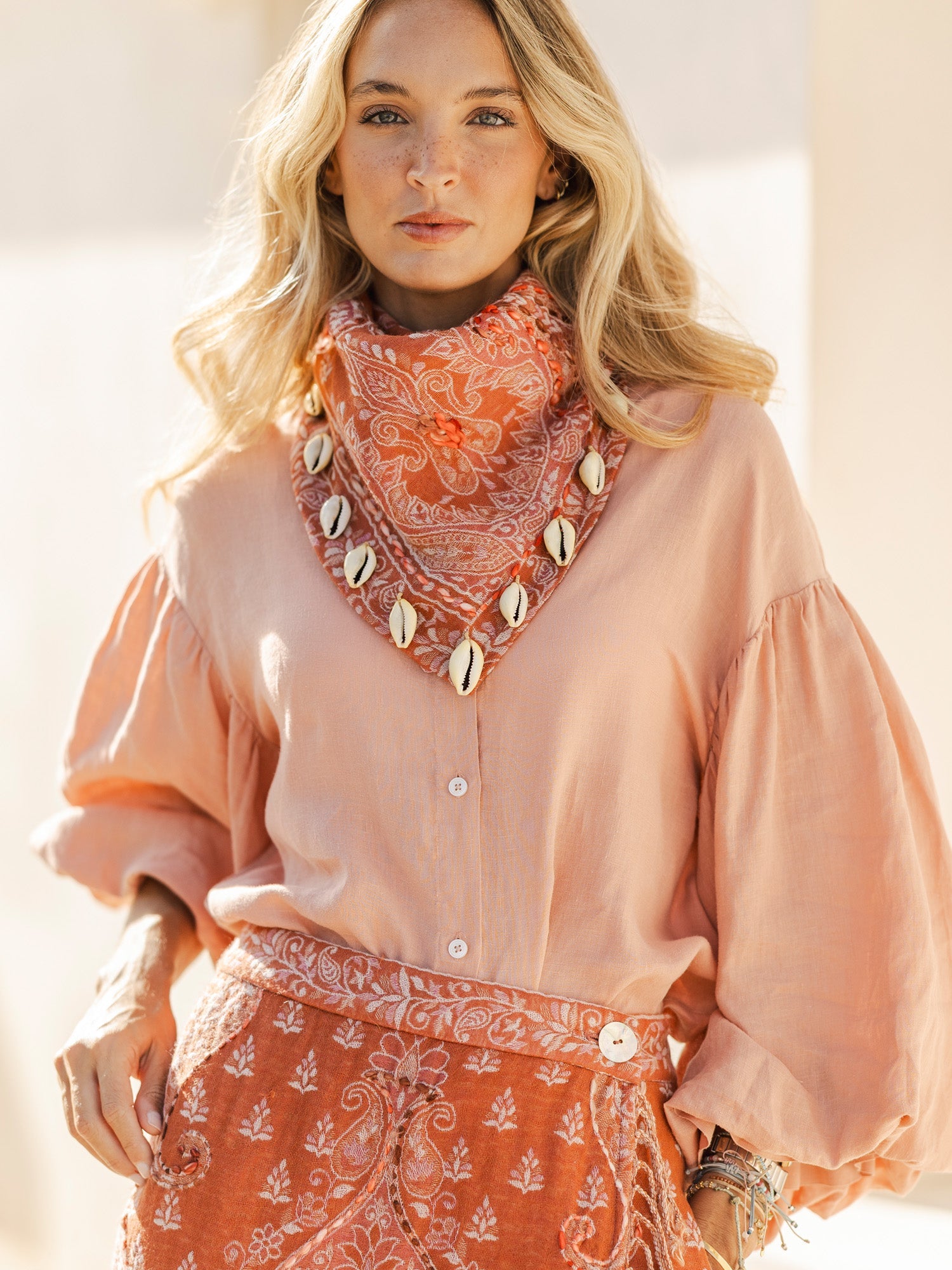 Bandana Sarim Pink By Cris Mata