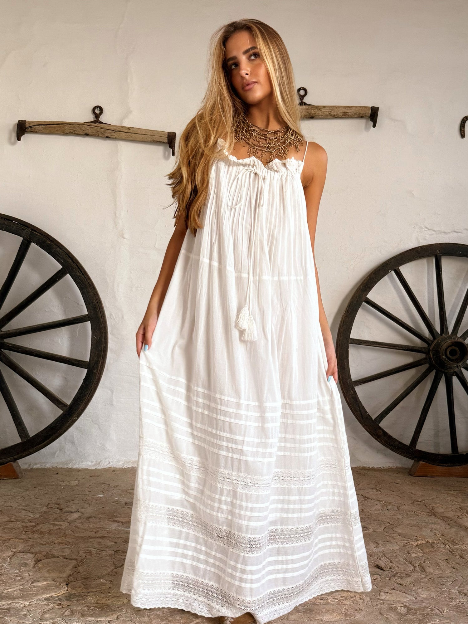 Favaritx Long Dress White (B2B)