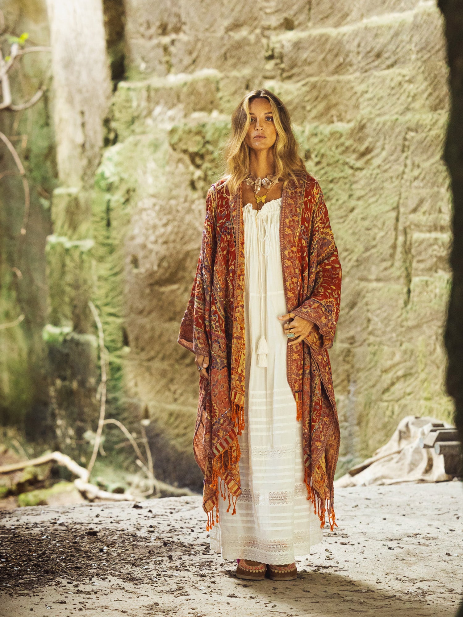 Amoha  Poncho Red