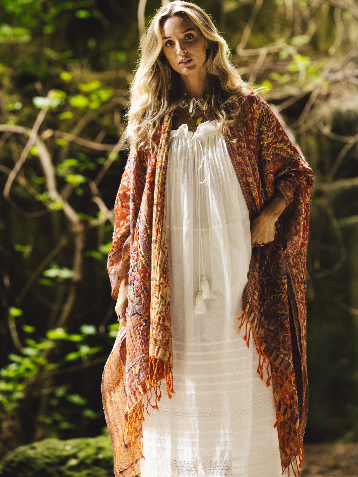 Amoha  Poncho Red