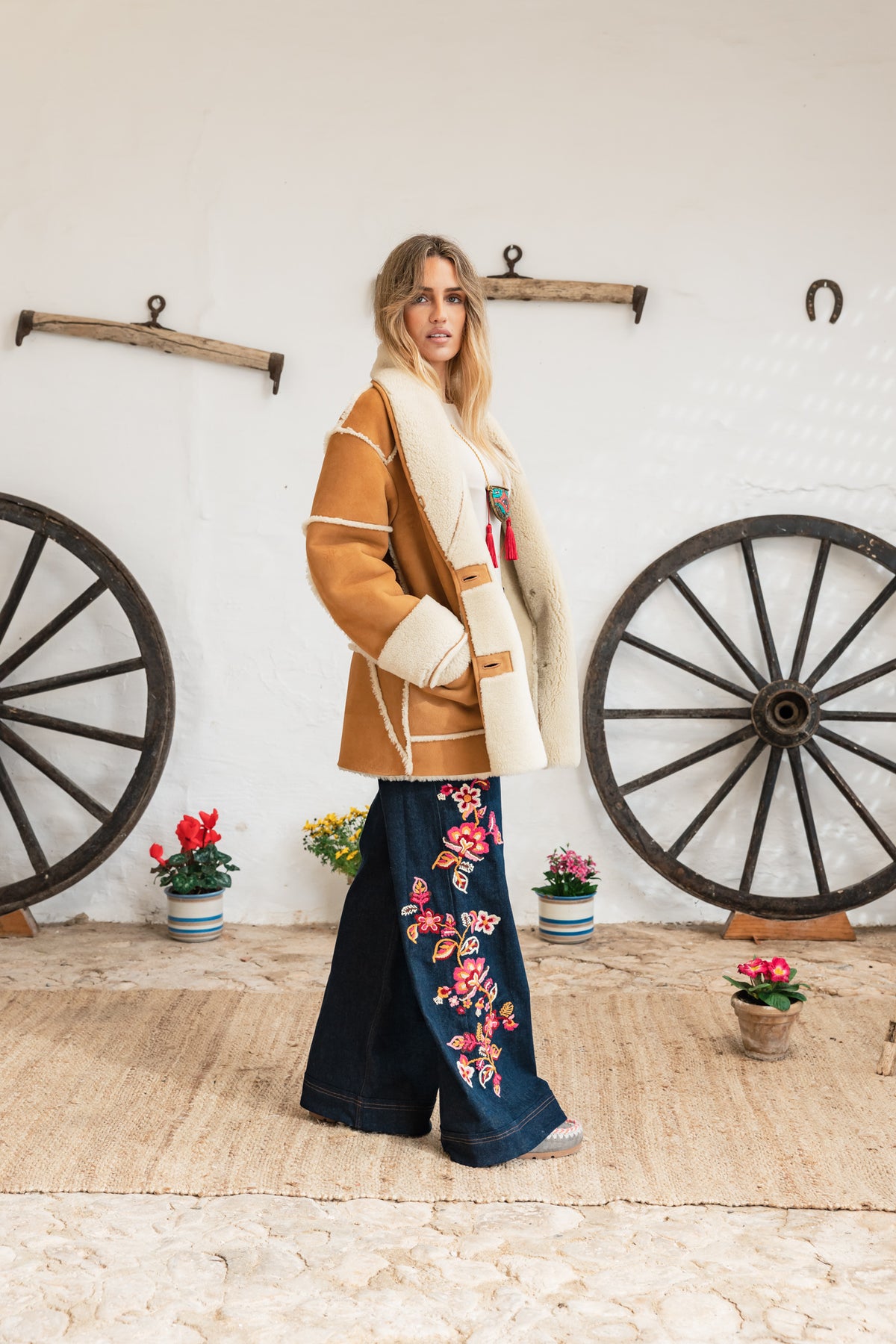 Presili Denim Pants Embroidery