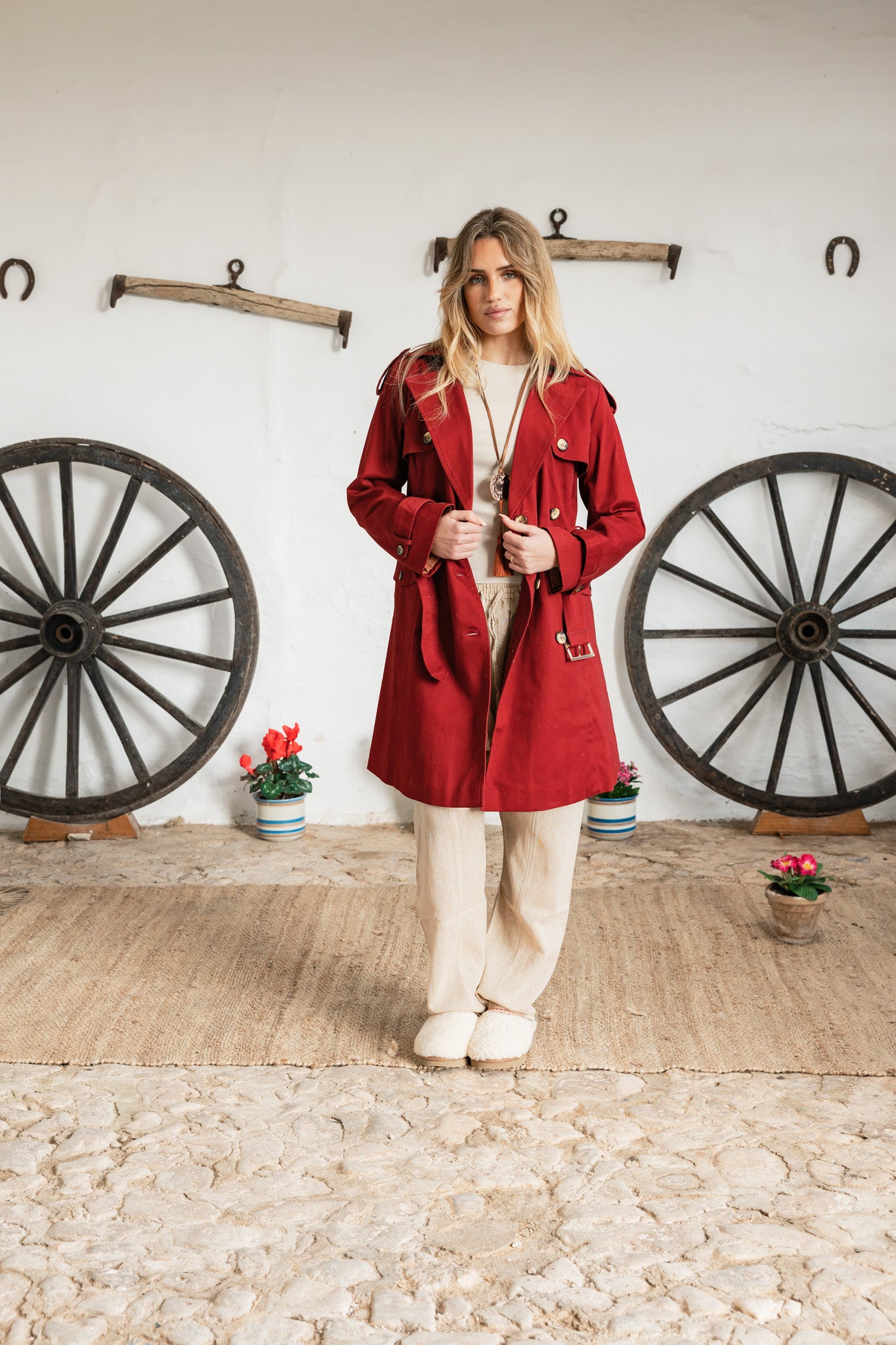 Tramontana Gabardina Oversize Plain