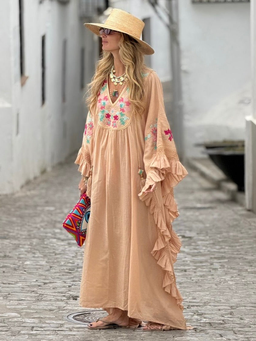 Cápsula By Cris Mata  Pregonda Long Kaftan Toste