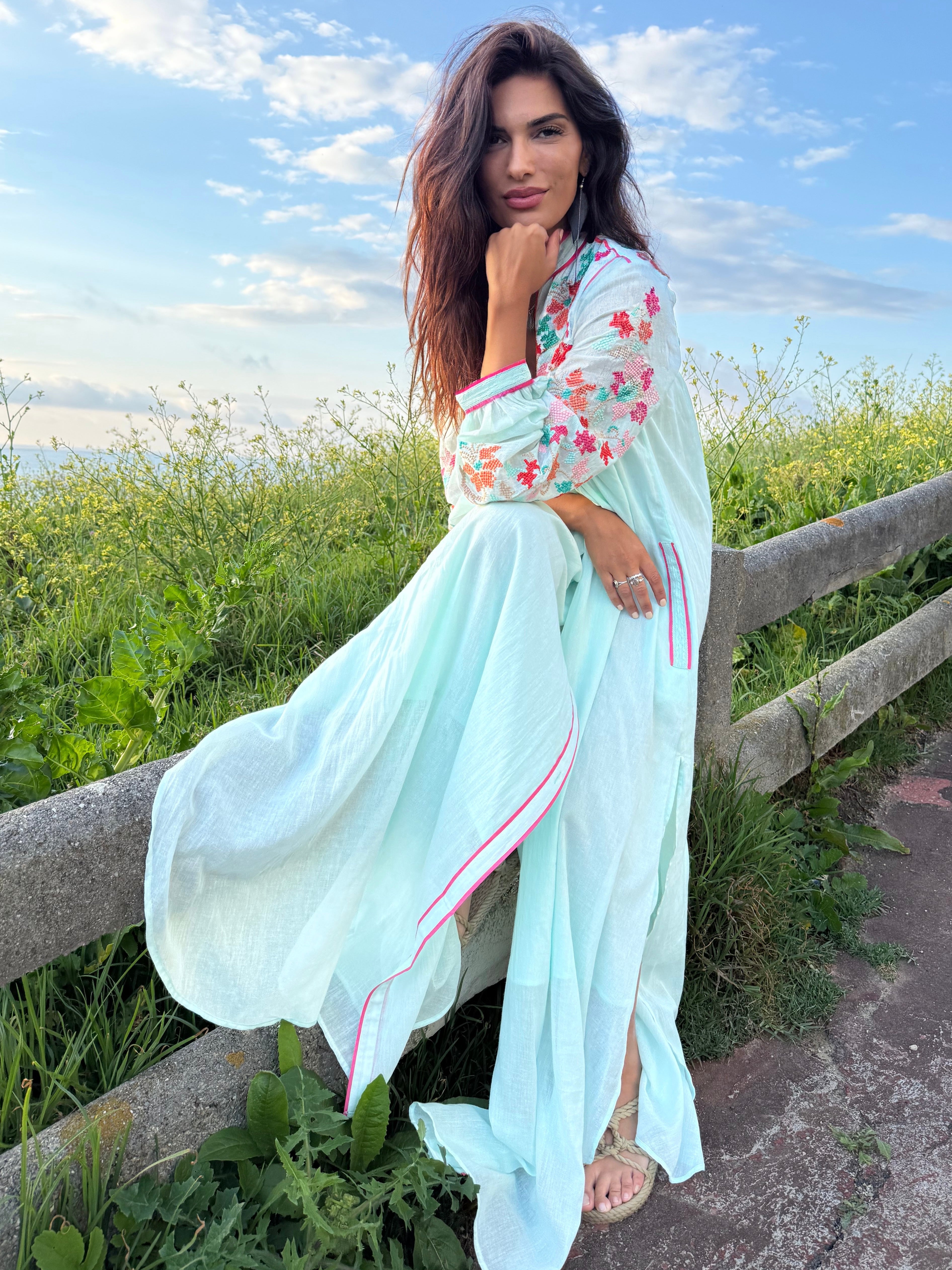 Pregonda Long Jacket-Dress Blue