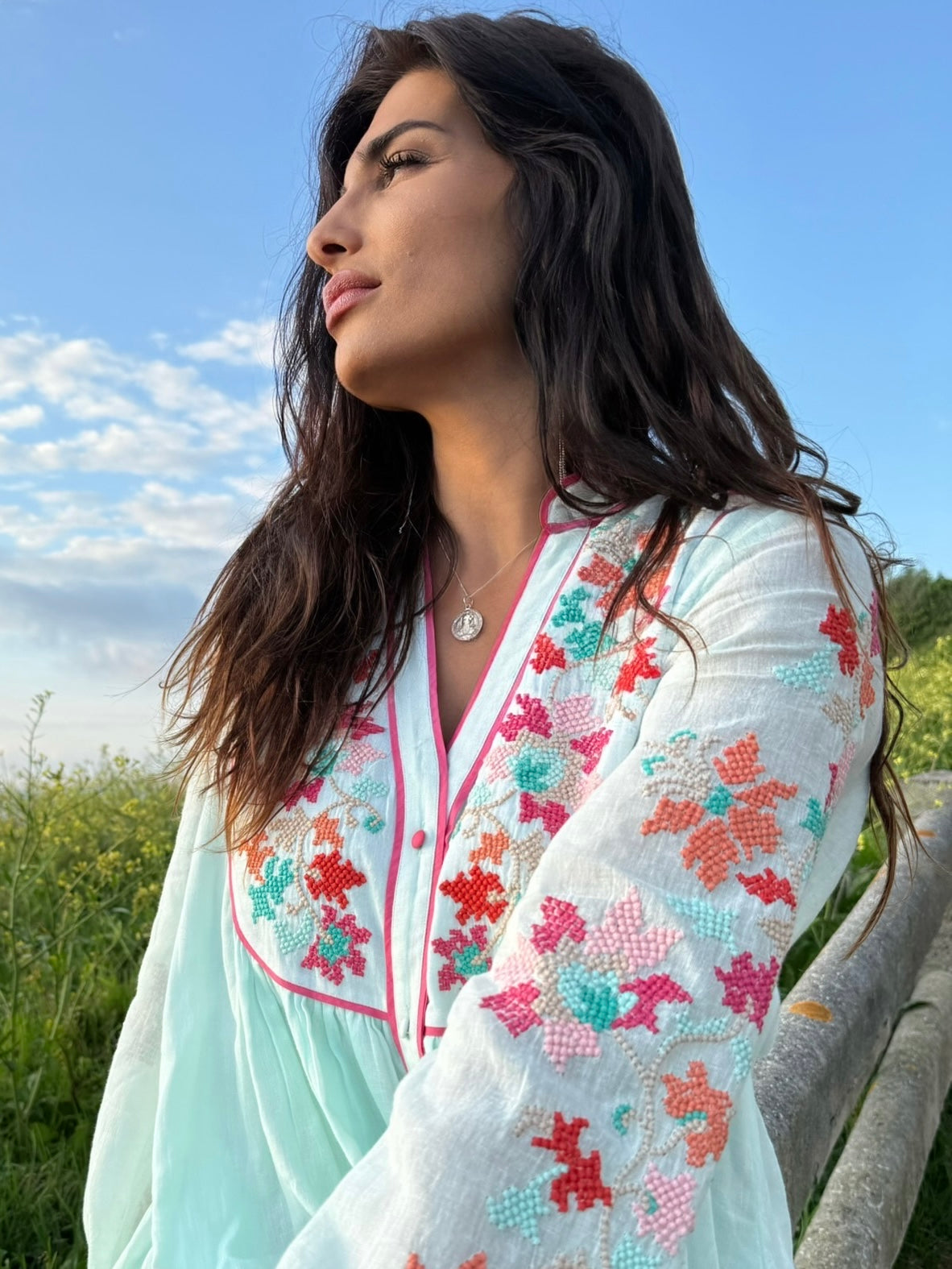 Pregonda Long Jacket-Dress Blue