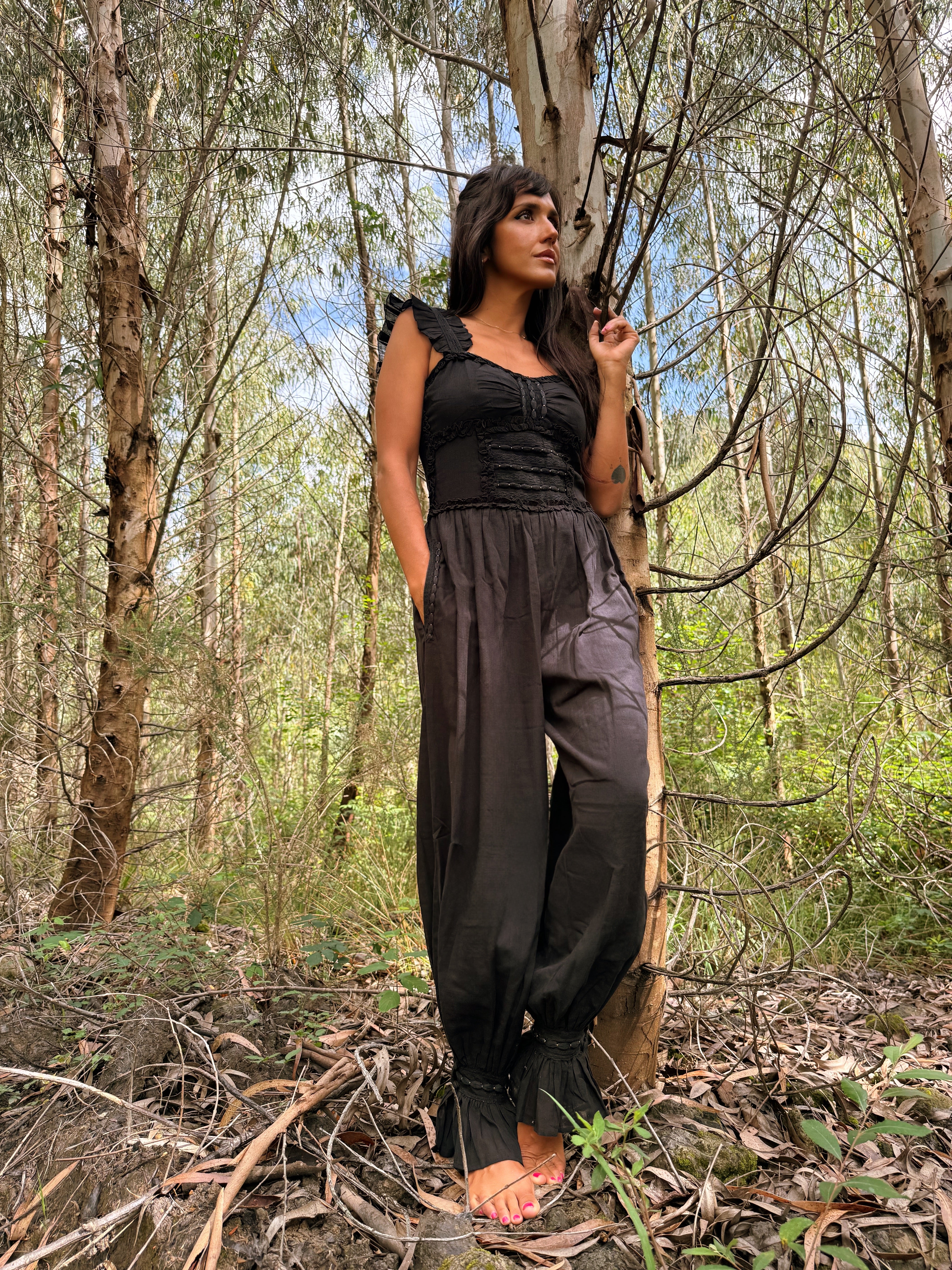 Alaior Jumpsuit Black by Cris Mata