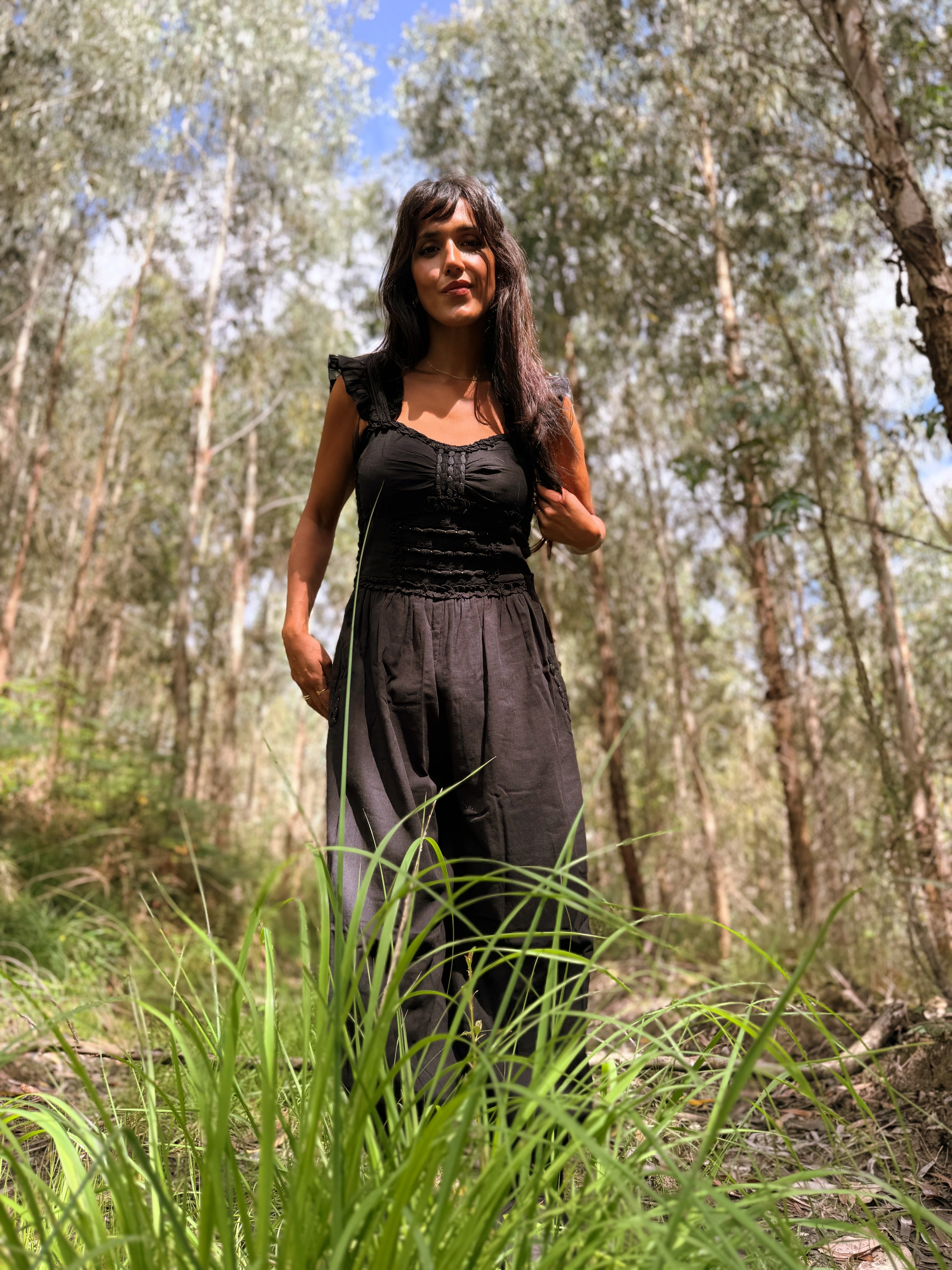 Alaior Jumpsuit Black by Cris Mata
