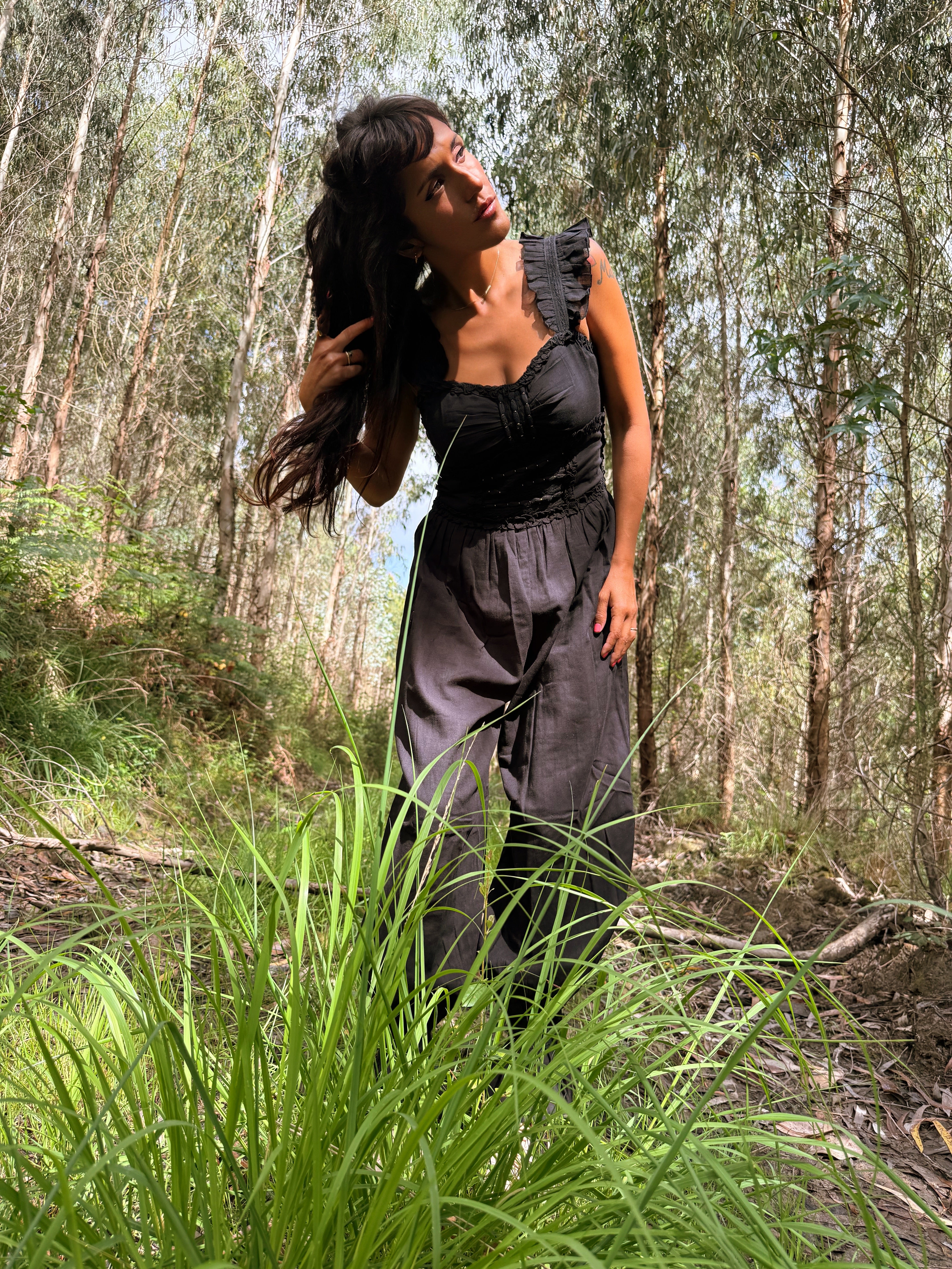 Alaior Long Dress Black