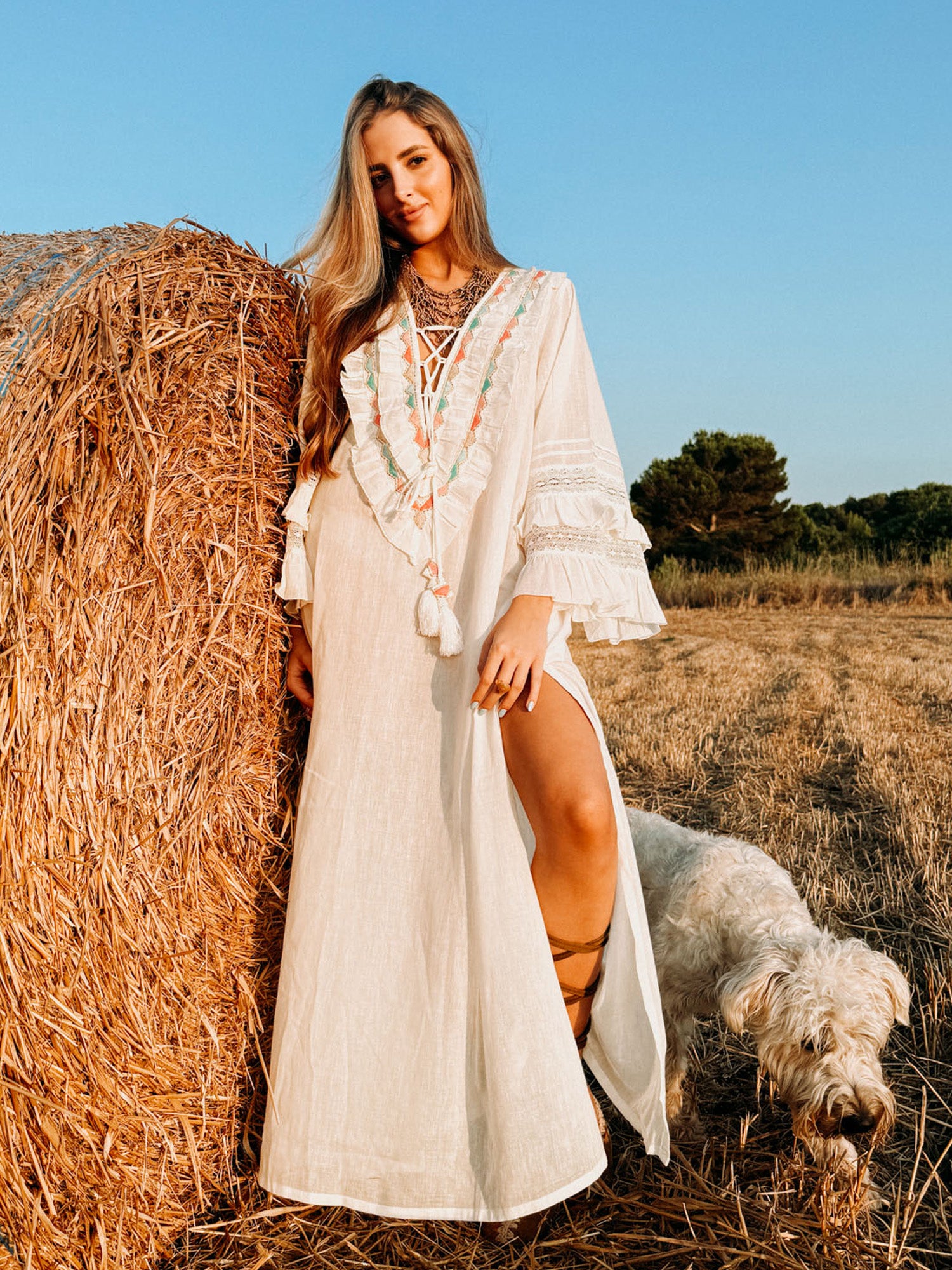 Mitjana Long Dress Cream