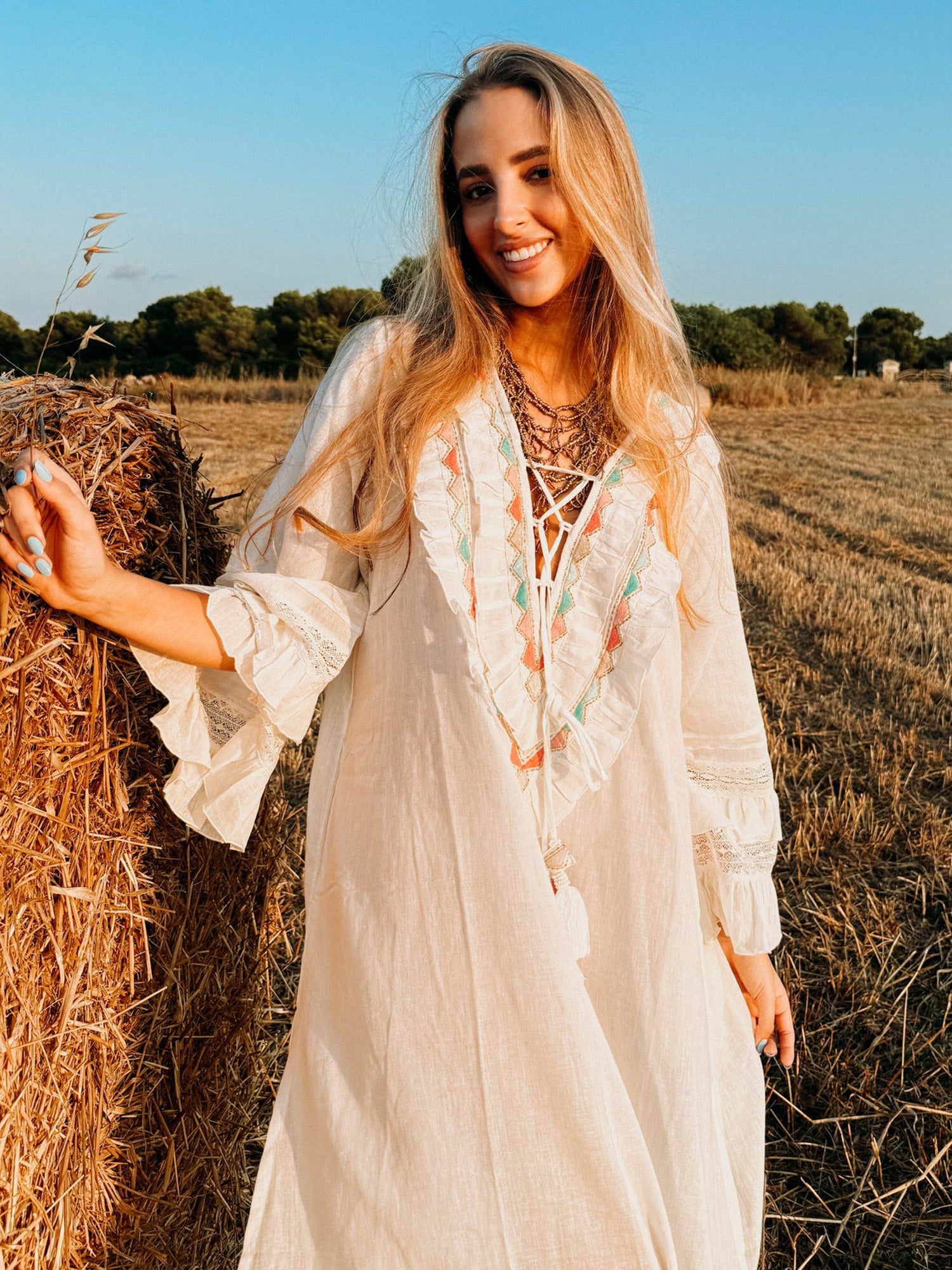 Mitjana Long Dress Cream