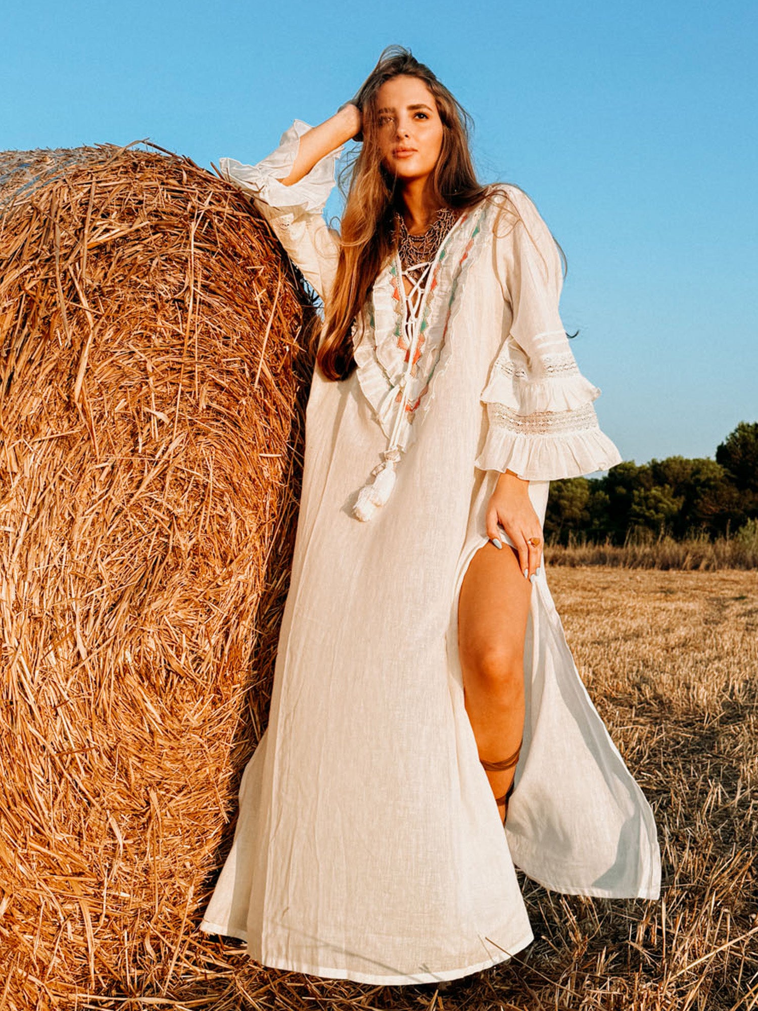 Mitjana Long Dress Cream