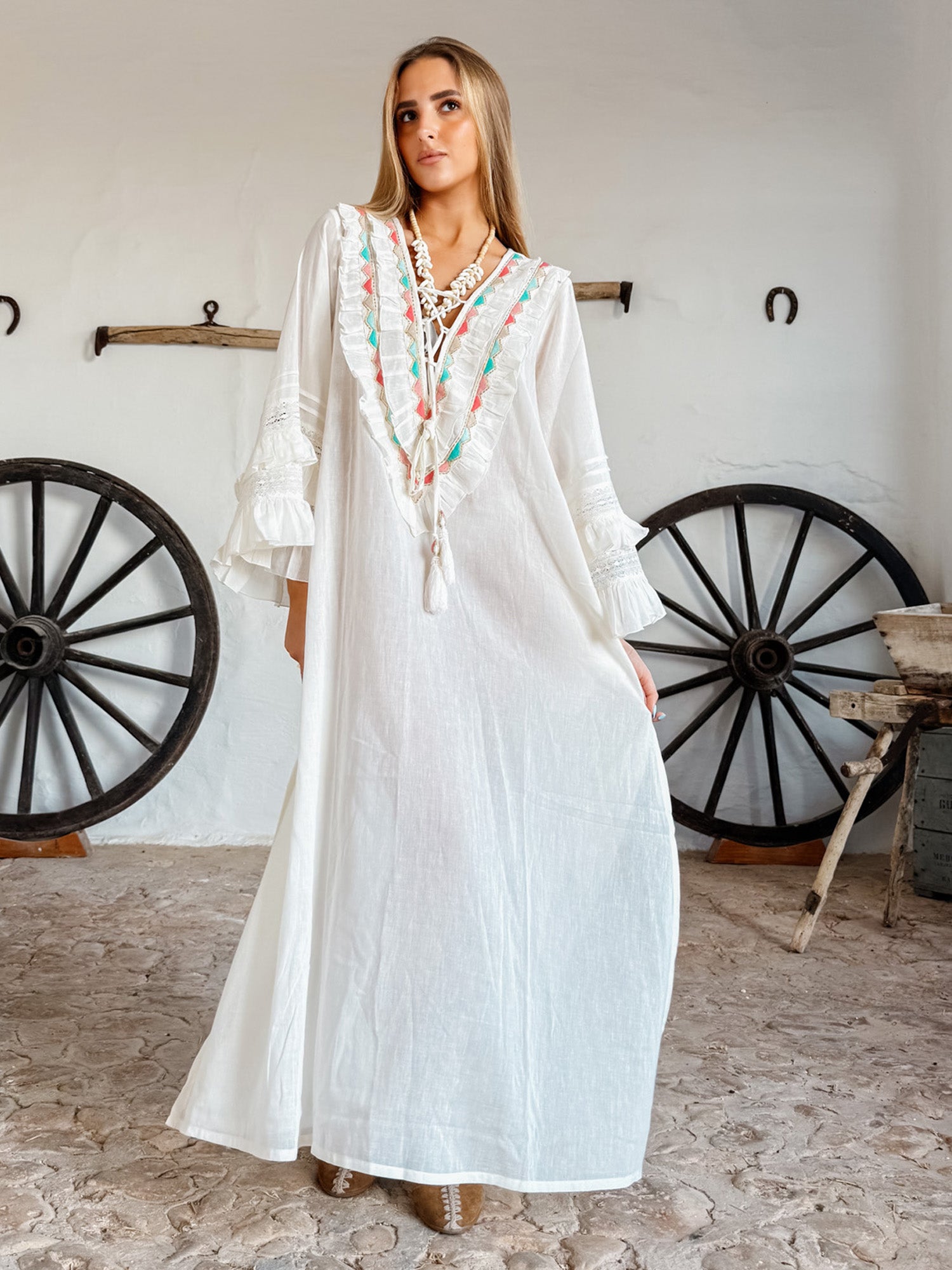 Mitjana Long Dress Cream