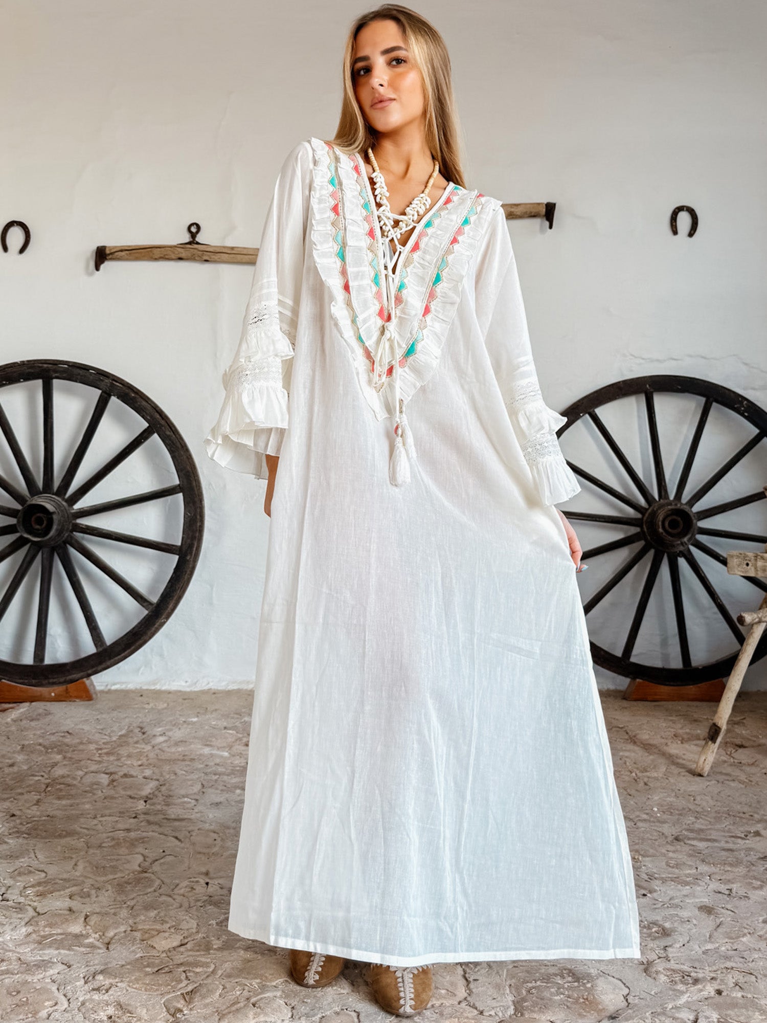 Mitjana Long Dress Cream