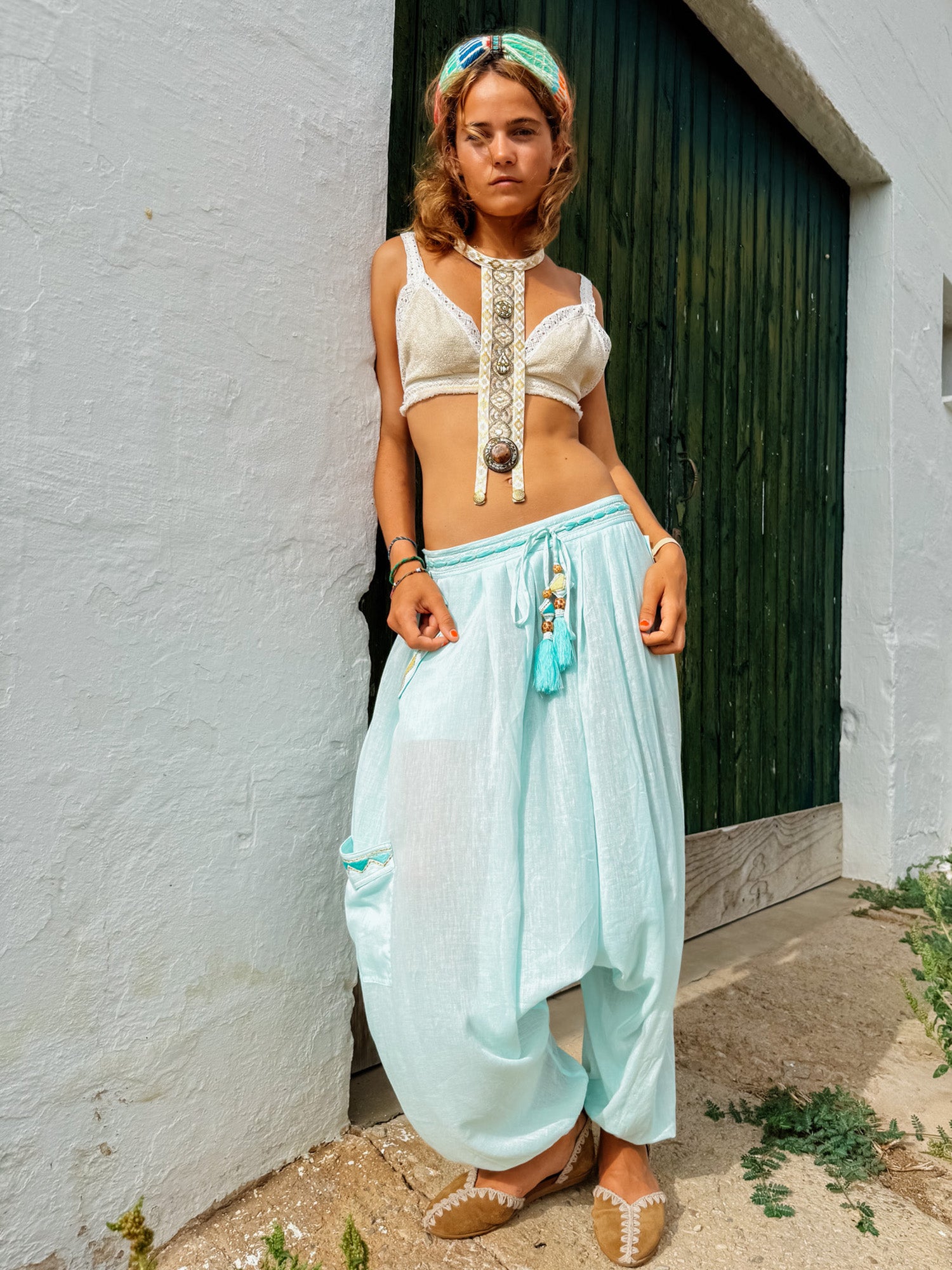 Son Bou Harem Pants Blue
