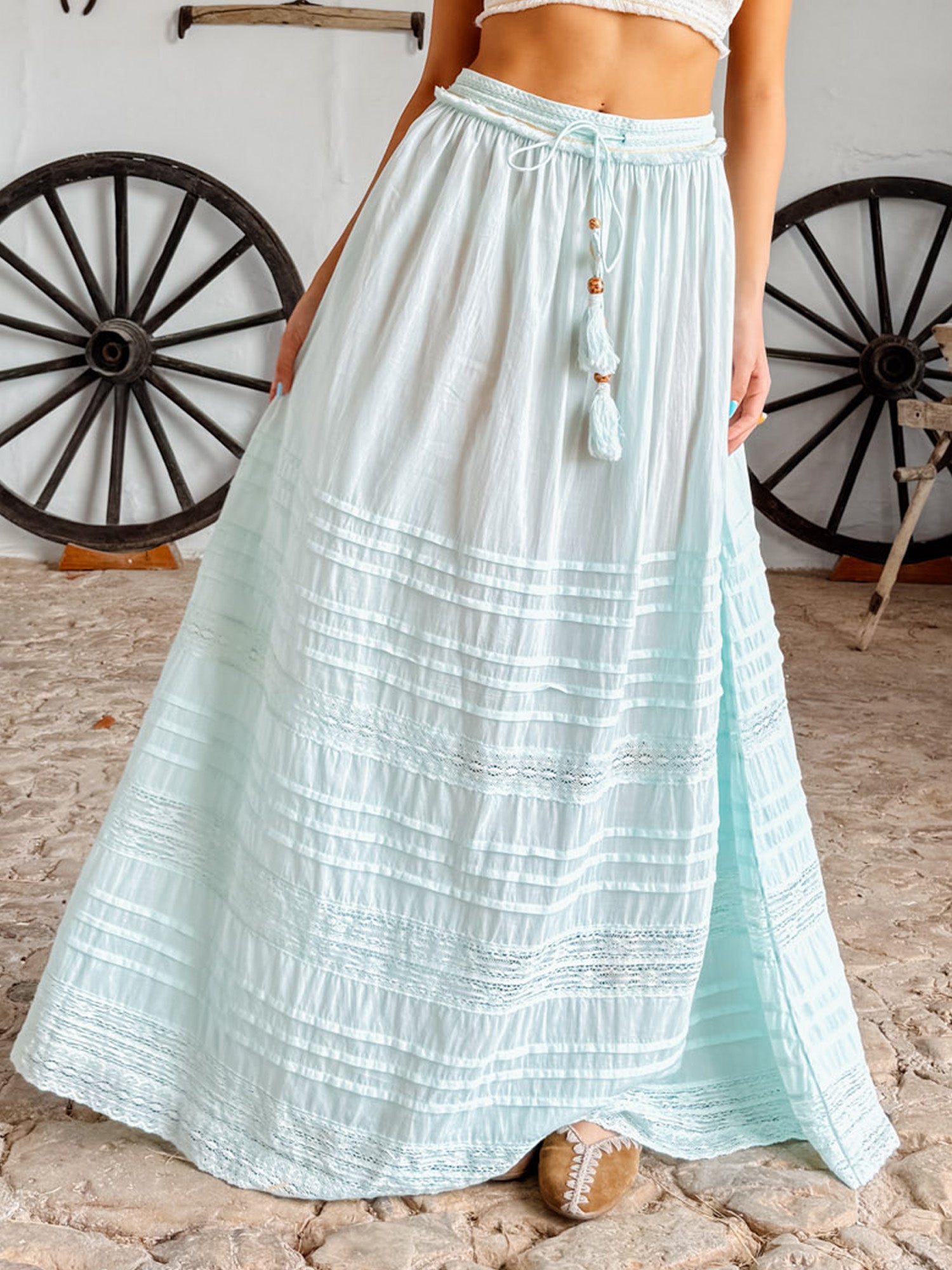 Favaritx Long Skirt Blue