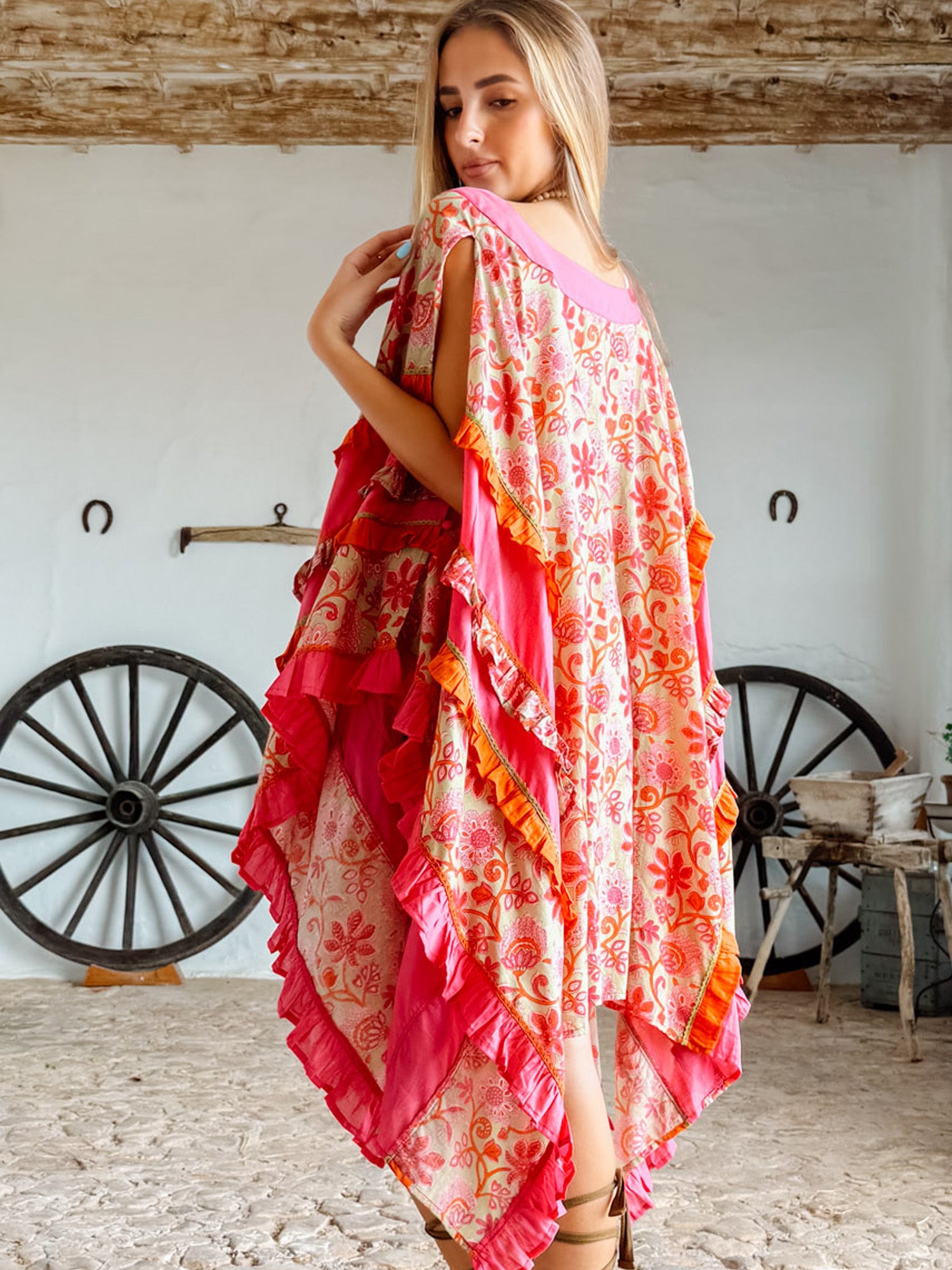 Artrutx Kaftan Floral Pink