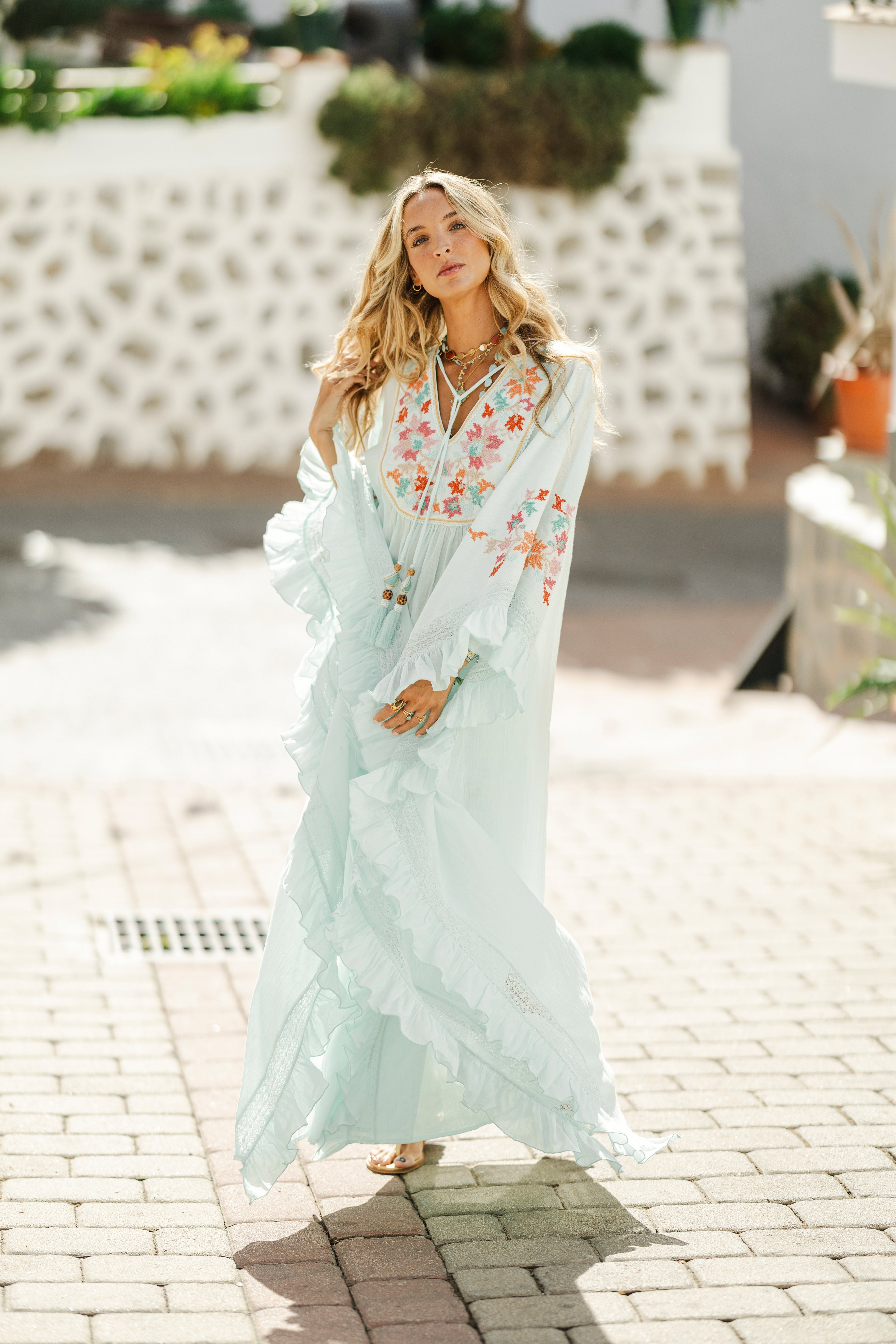 Pregonda Long Kaftan Blue (B2B)