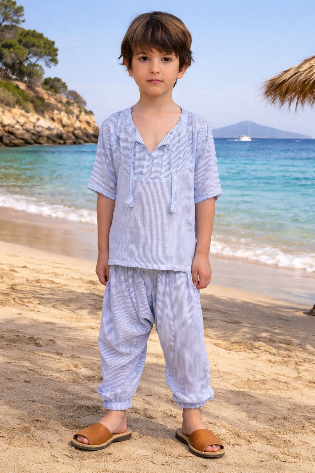 Kaka Pants Stripes Blue