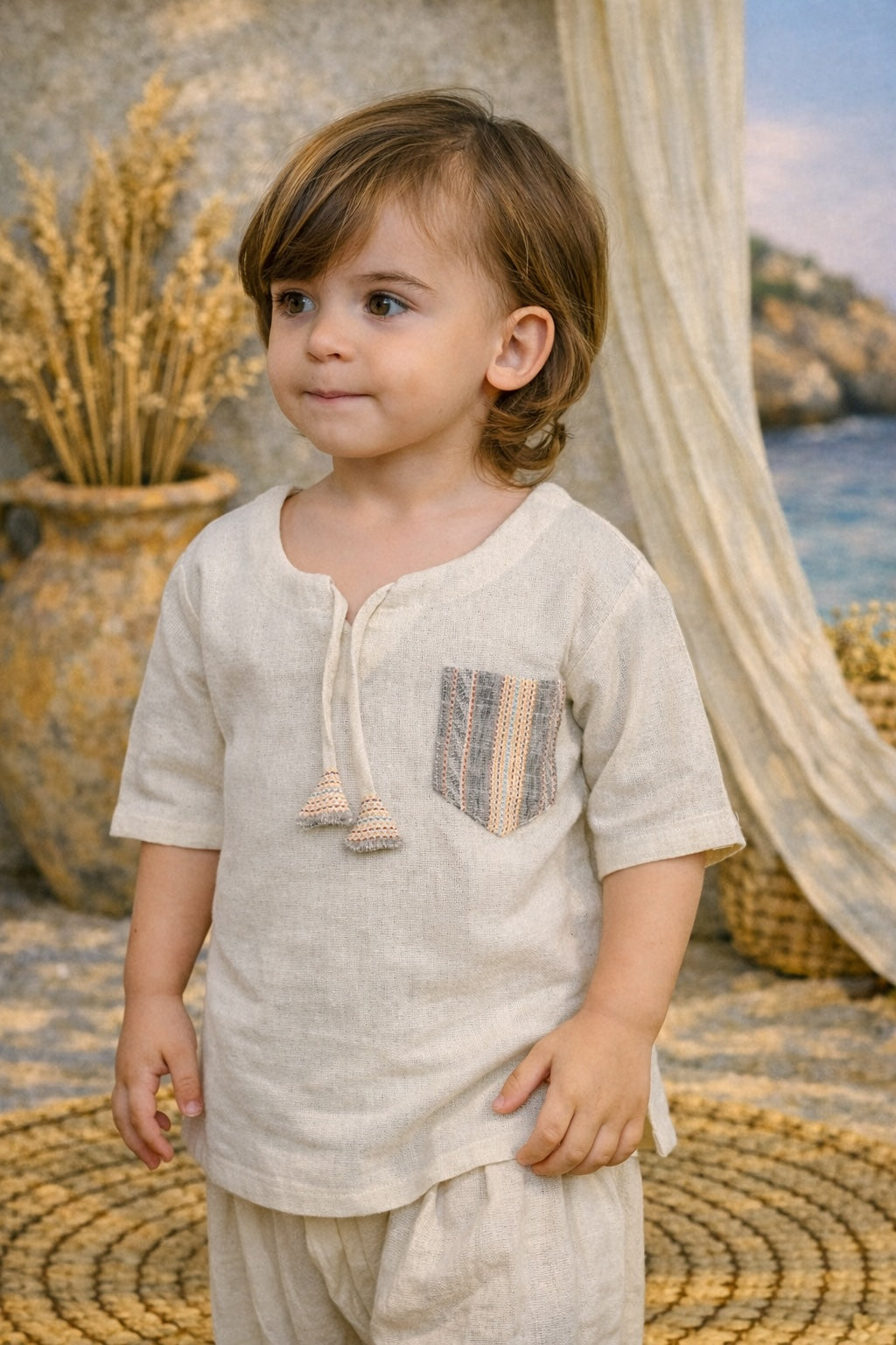 Tawang Blouse Kids Cream