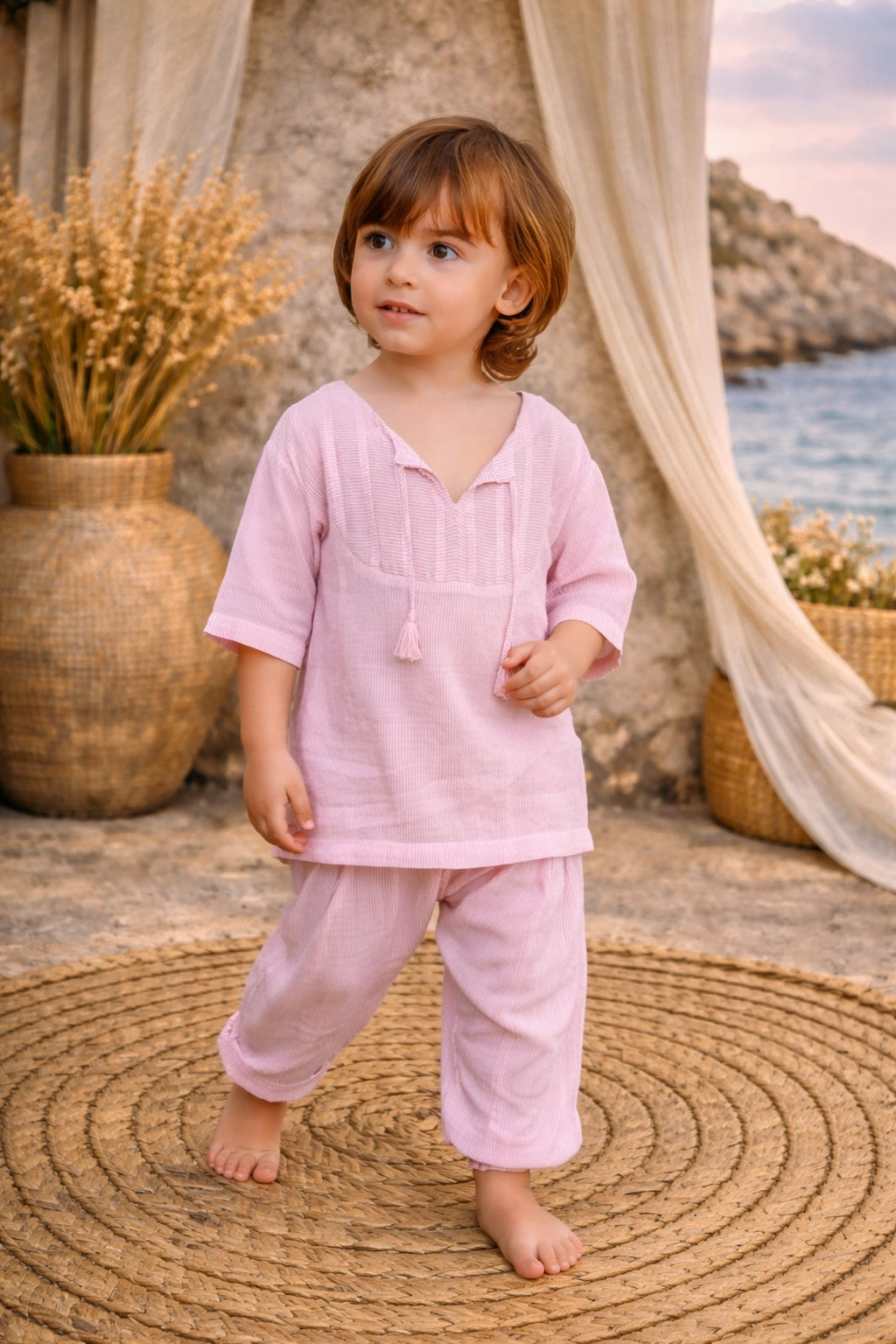 Kaka Pants Stripes Red